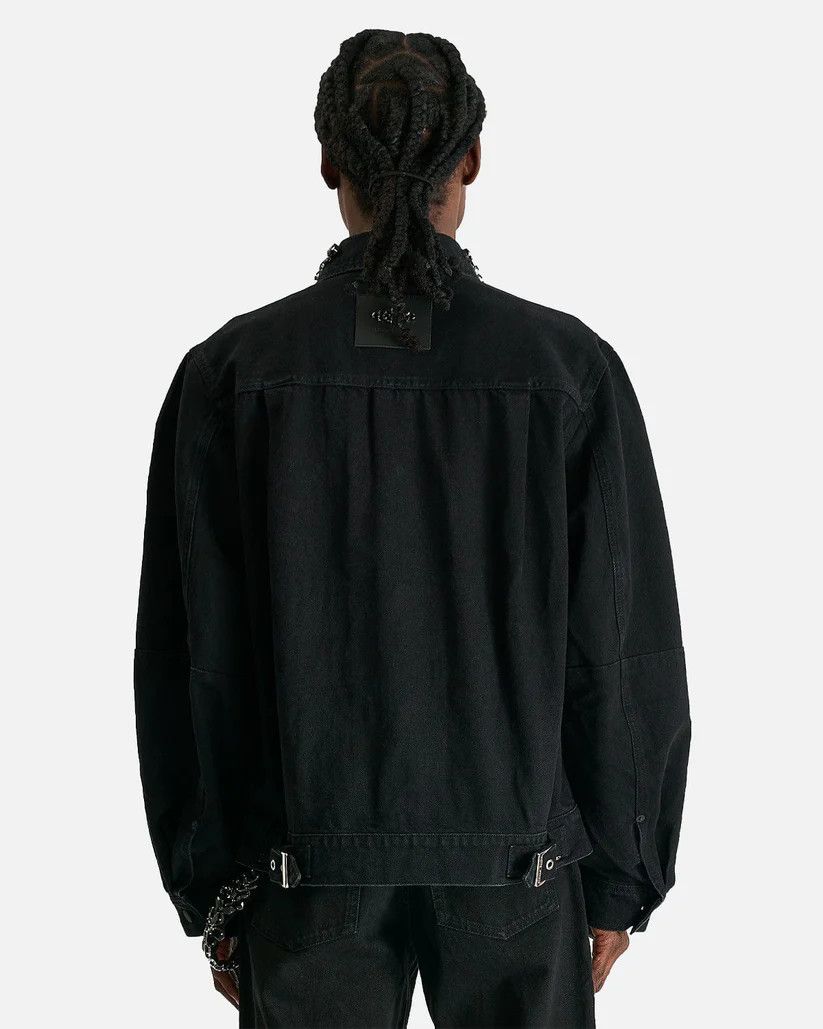 Simone Rocha o1s1v1r1oon0825 Puff Sleeve Denim Jacket in Black Size US M / EU 48-50 / 2 - 2 Thumbnail