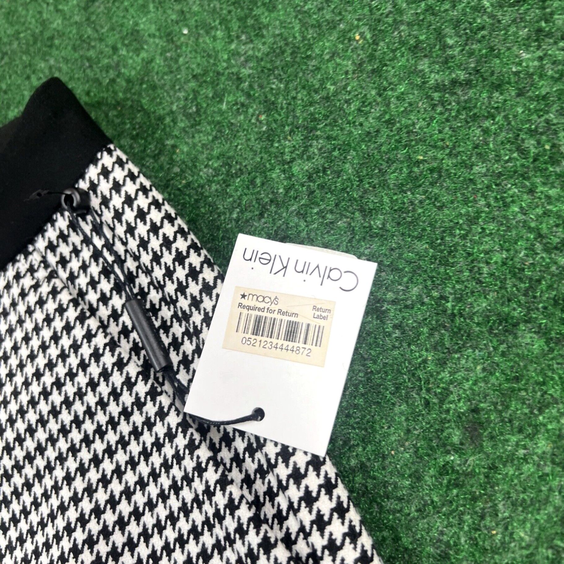 Calvin Klein Calvin Klein Highline Ankle Dress Pants Womens 14 Black White Check New Size 25" / US 0 / IT 36 - 4 Thumbnail