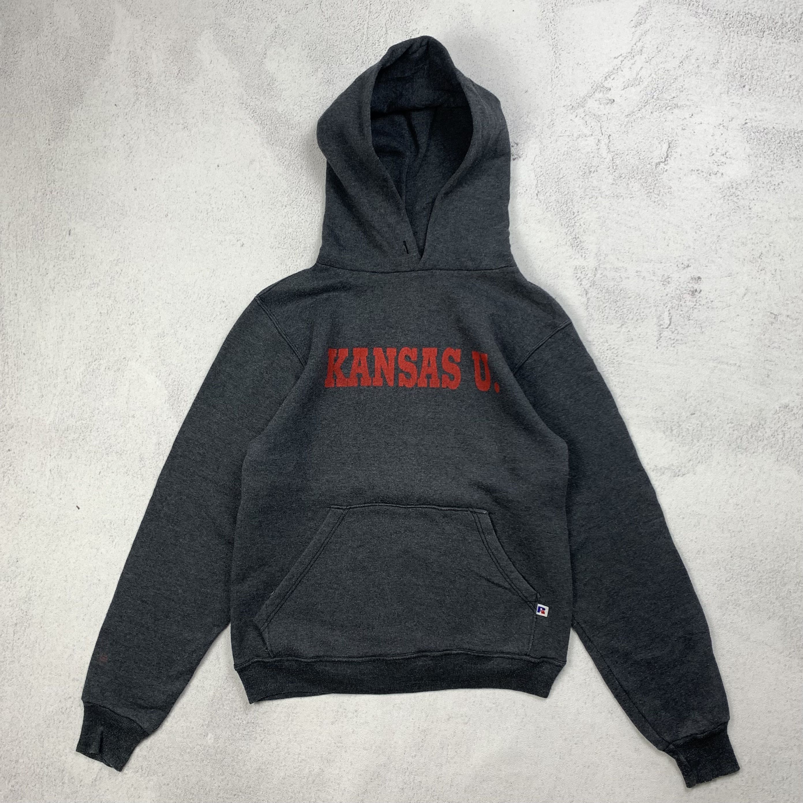 Russell Athletic Vintage Kansas University Hoodie Size US S / EU 44-46 / 1 - 1 Thumbnail