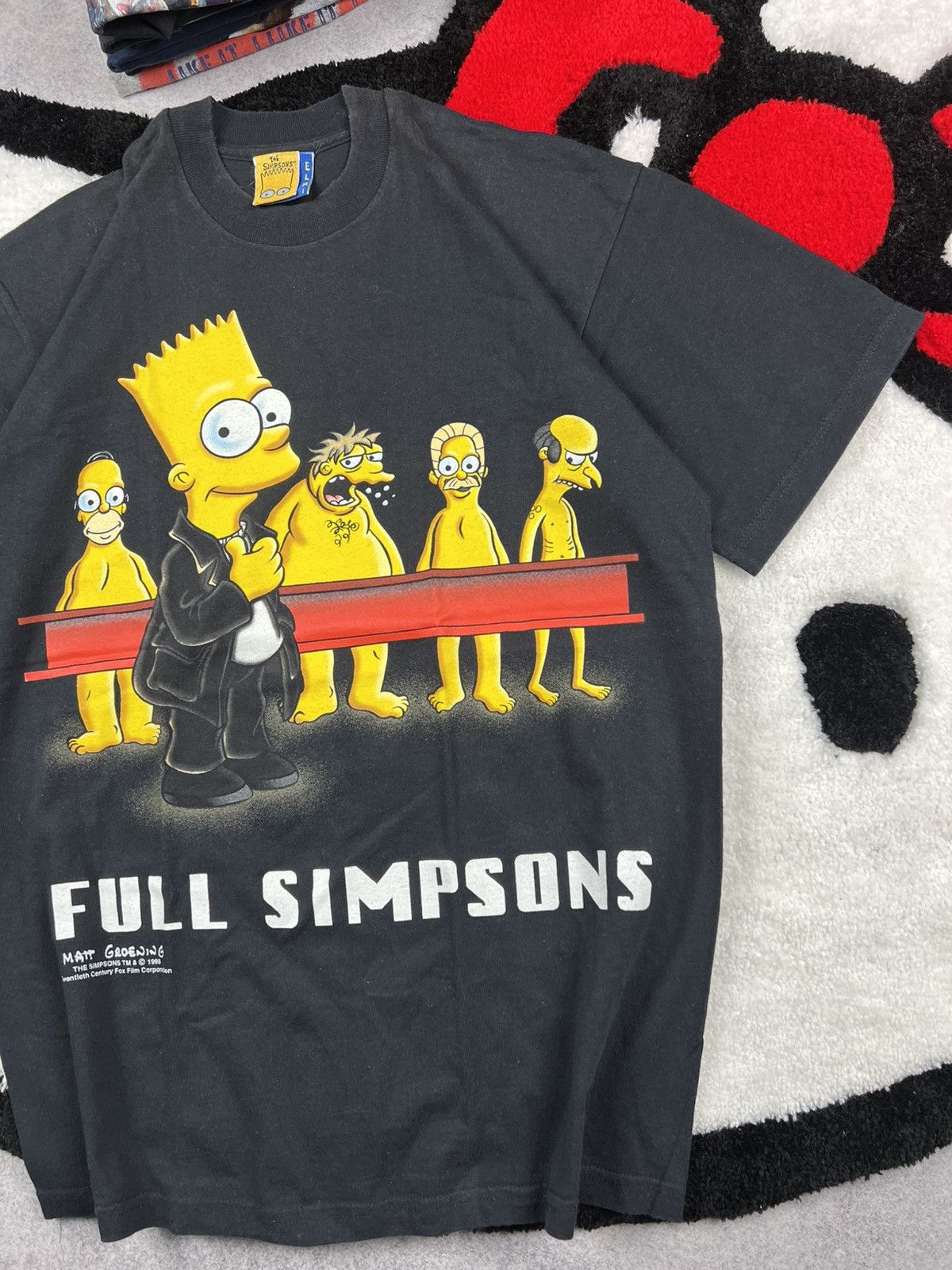 Vintage Vintage The Full Simpsons Naked 1998 Movie Y2K Tee Shirt Size US M / EU 48-50 / 2 - 3 Thumbnail