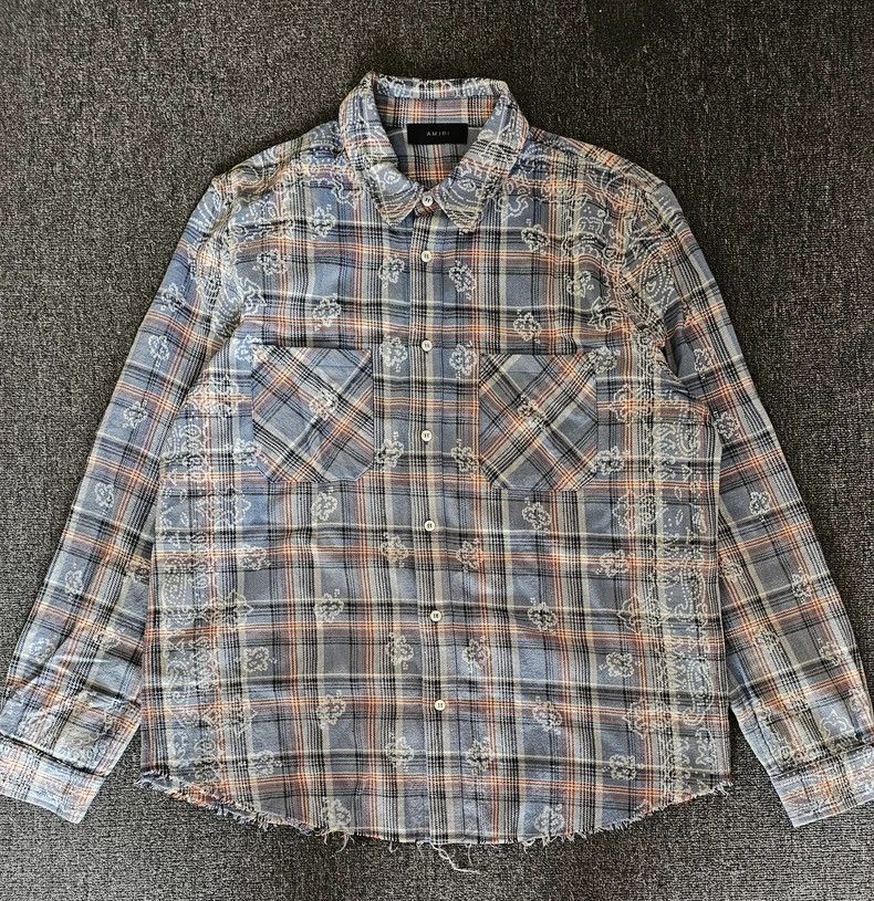 Amiri Amiri Cashew flower shirt Size US XXL / EU 58 / 5 - 1 Thumbnail