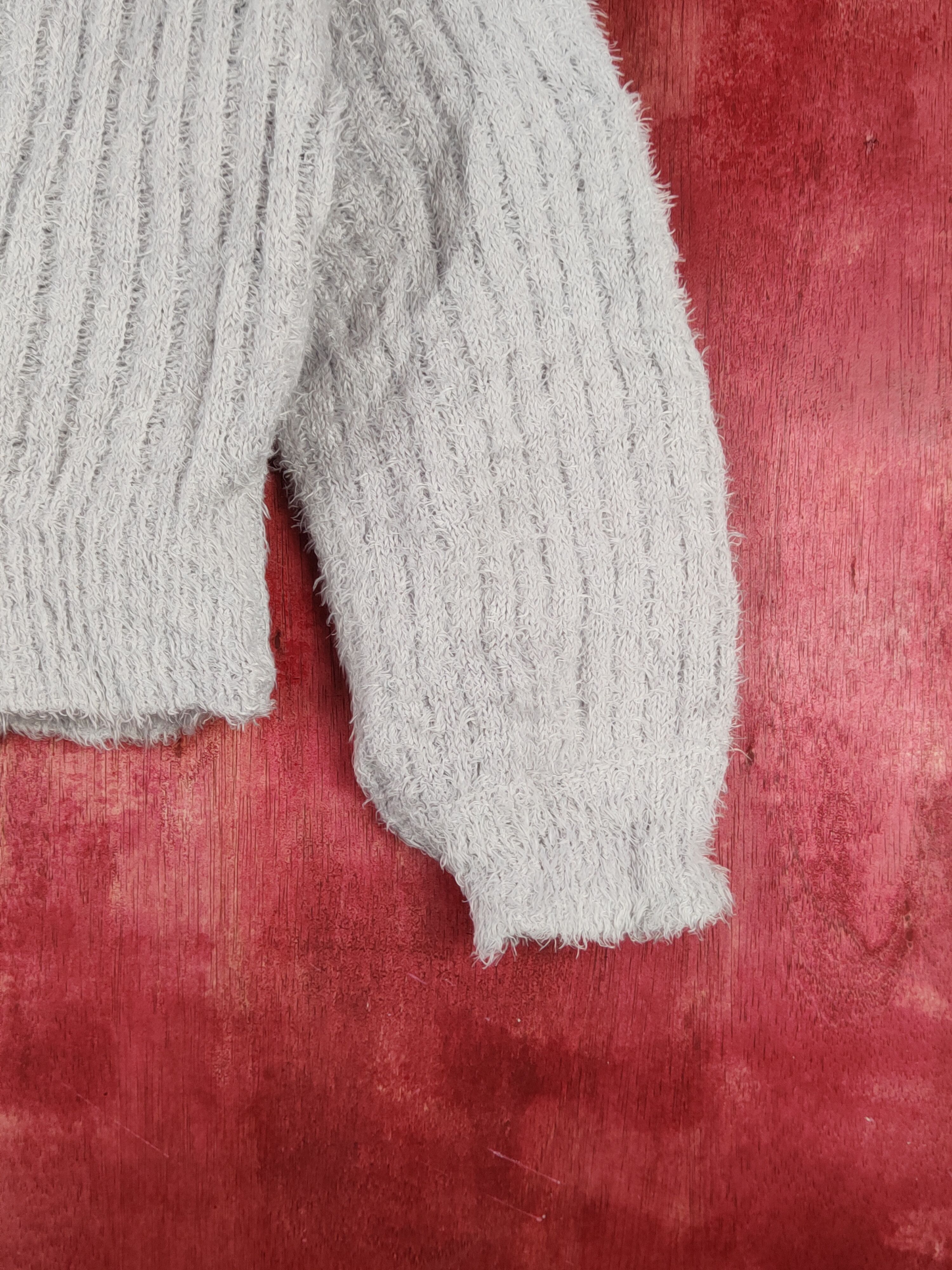 Homespun Knitwear As know as Purple Shag Shaggy Fur Mohair Knitwear #S1901 Size XS / US 0-2 / IT 36-38 - 6 Thumbnail