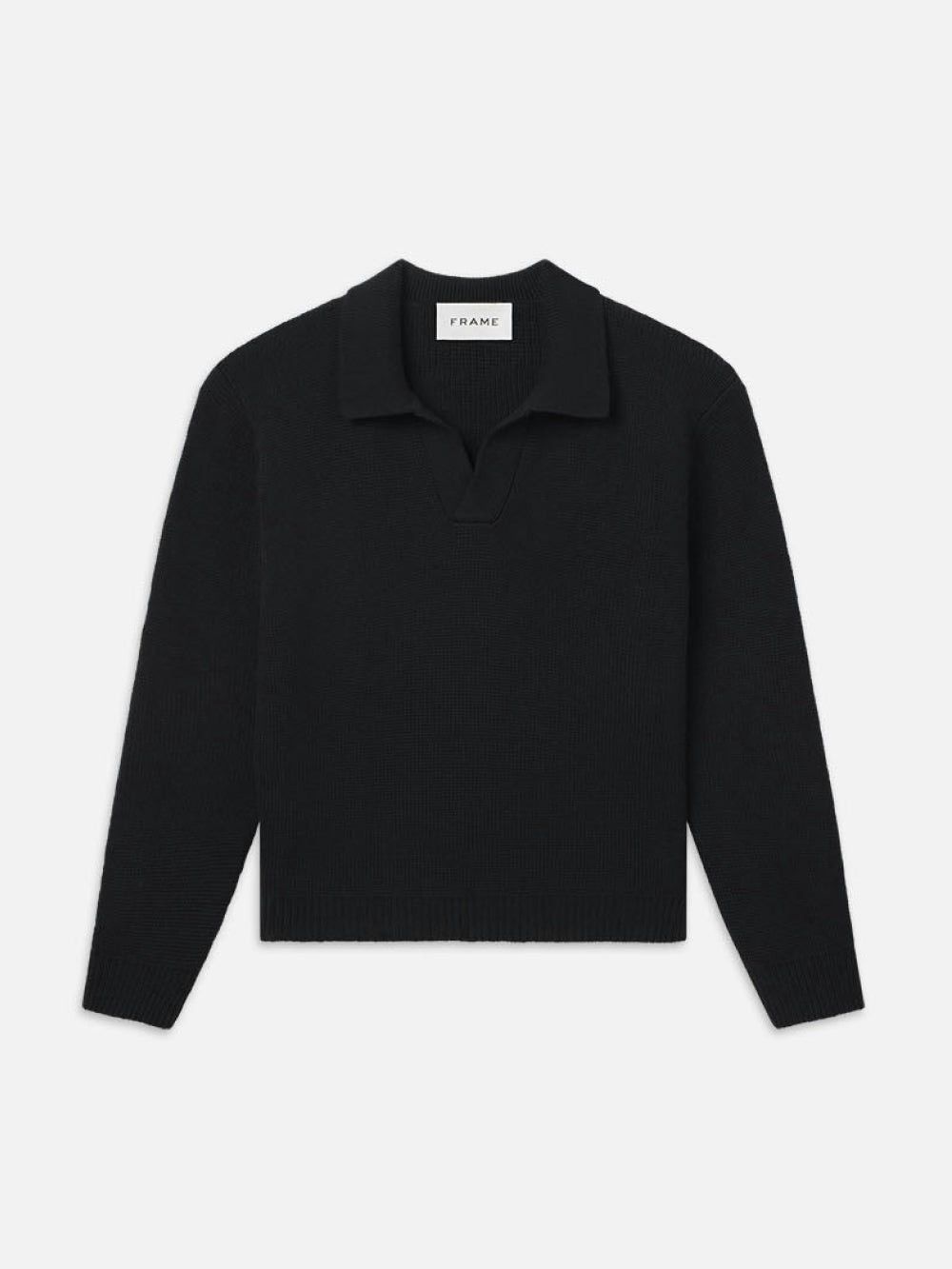 Frame Frame Silk Blend Polo Sweater in Black Size US XXL / EU 58 / 5 - 1 Thumbnail
