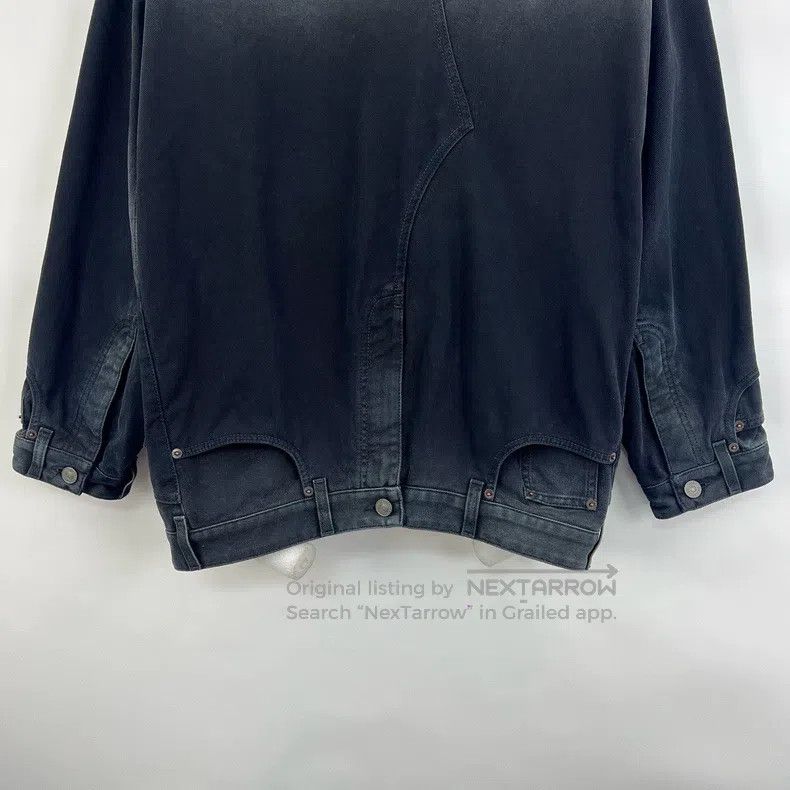 Balenciaga Balenciaga Black Washed Distressed Denim Pants Patchwork J Size US XS / EU 42 / 0 - 7 Thumbnail
