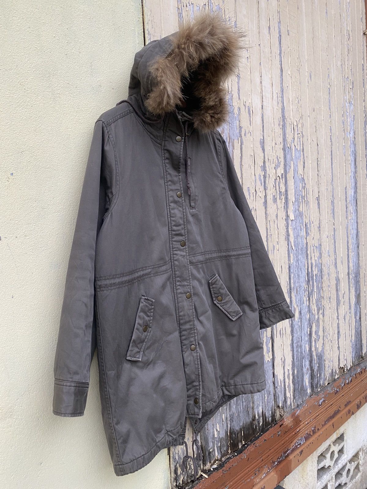 If Six Was Nine × Vintage Vintage colza fur hoodie jacket Size US L / EU 52-54 / 3 - 4 Thumbnail