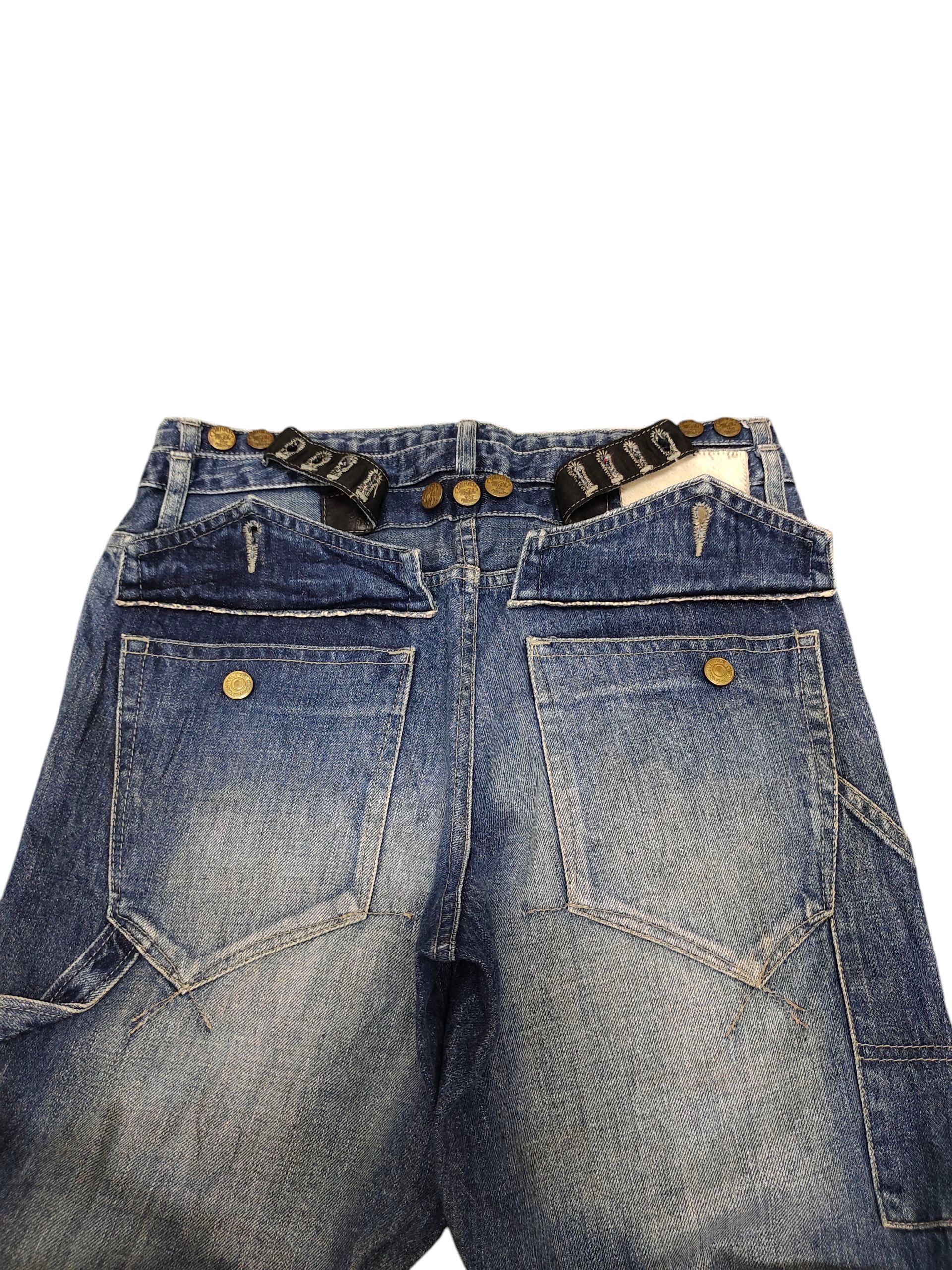 PPFM Ppfm Double Waist Button Back Carpenter Denim Jeans Size US 30 / EU 46 - 15 Thumbnail