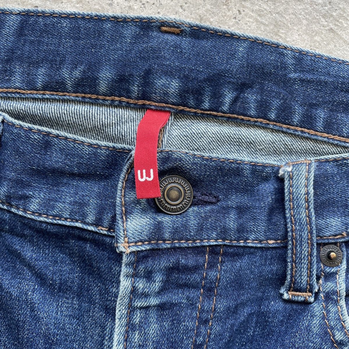 Japanese Brand W34 Vintage Distressed Jeans Japanese Faded Denim Pants Size US 34 / EU 50 - 6 Thumbnail