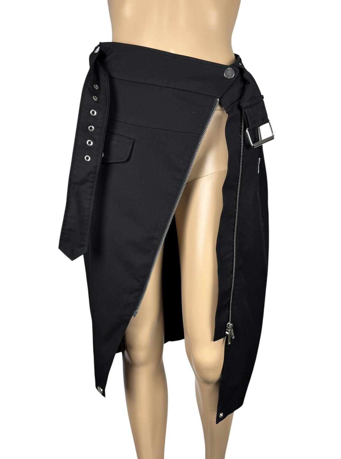 Jean Paul Gaultier Jean Paul Gaultier Lindex Skirt Pencil Full Zip Belted UK10 Size 28" / US 6 / IT 42 - 10 Thumbnail