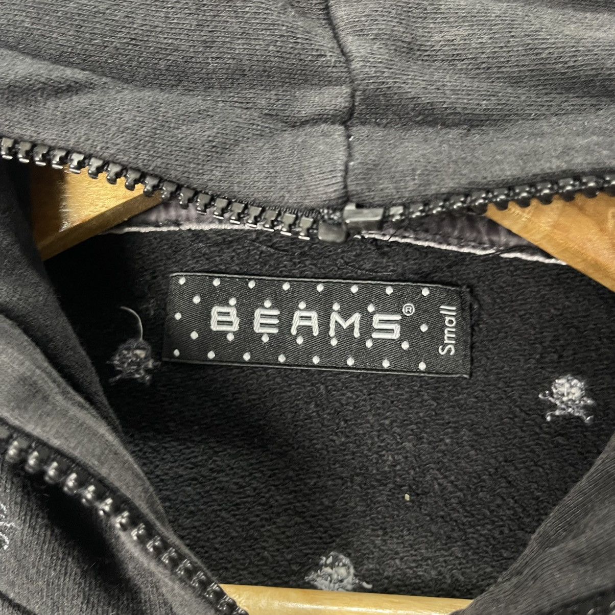 Beams Japan 2000s Beams All-Over Pattern Zip Hoodie Size US S / EU 44-46 / 1 - 7 Thumbnail
