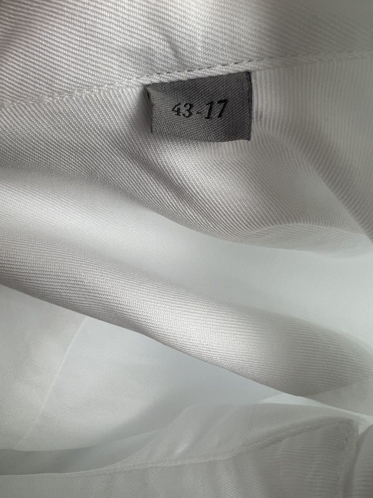 Canali Canali White Italian Cotton Shirt – Size 43/17-Made in Italy Size US XL / EU 56 / 4 - 8 Thumbnail