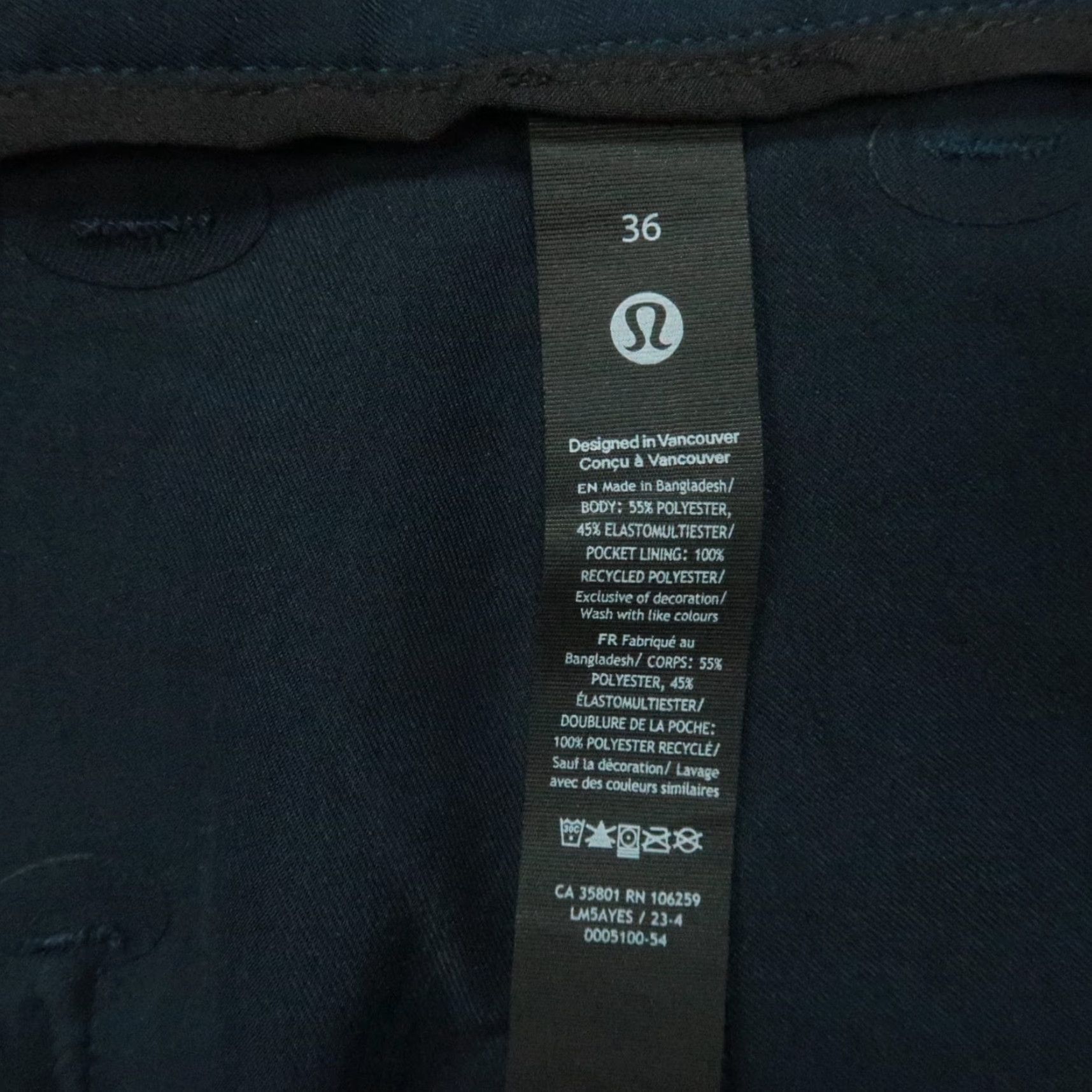 Lululemon Lululemon Pants Men 36x31 Blue Classic Fit 5-Pocket Warpstreme Trouser Shirt? Size US 36 / EU 52 - 3 Thumbnail
