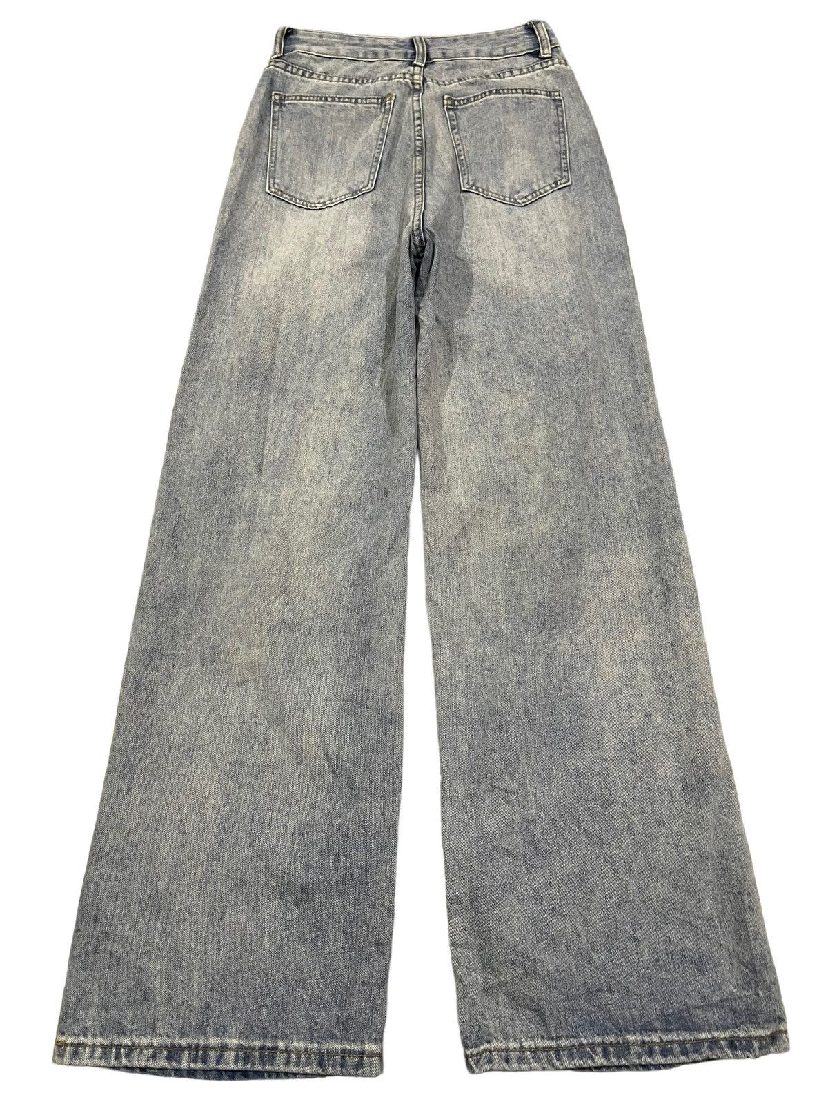 14th Addiction Vintage Japanese Brand Blue Wash Distressed Baggy Jeans Size 26" / US 2 / IT 38 - 2 Thumbnail