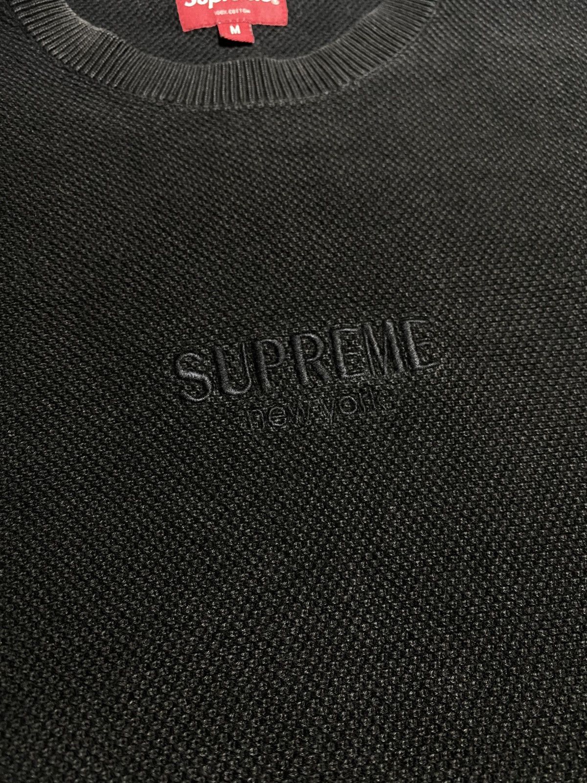 Supreme Supreme Raised Logo Crewneck Faded Sweater Size US M / EU 48-50 / 2 - 7 Thumbnail