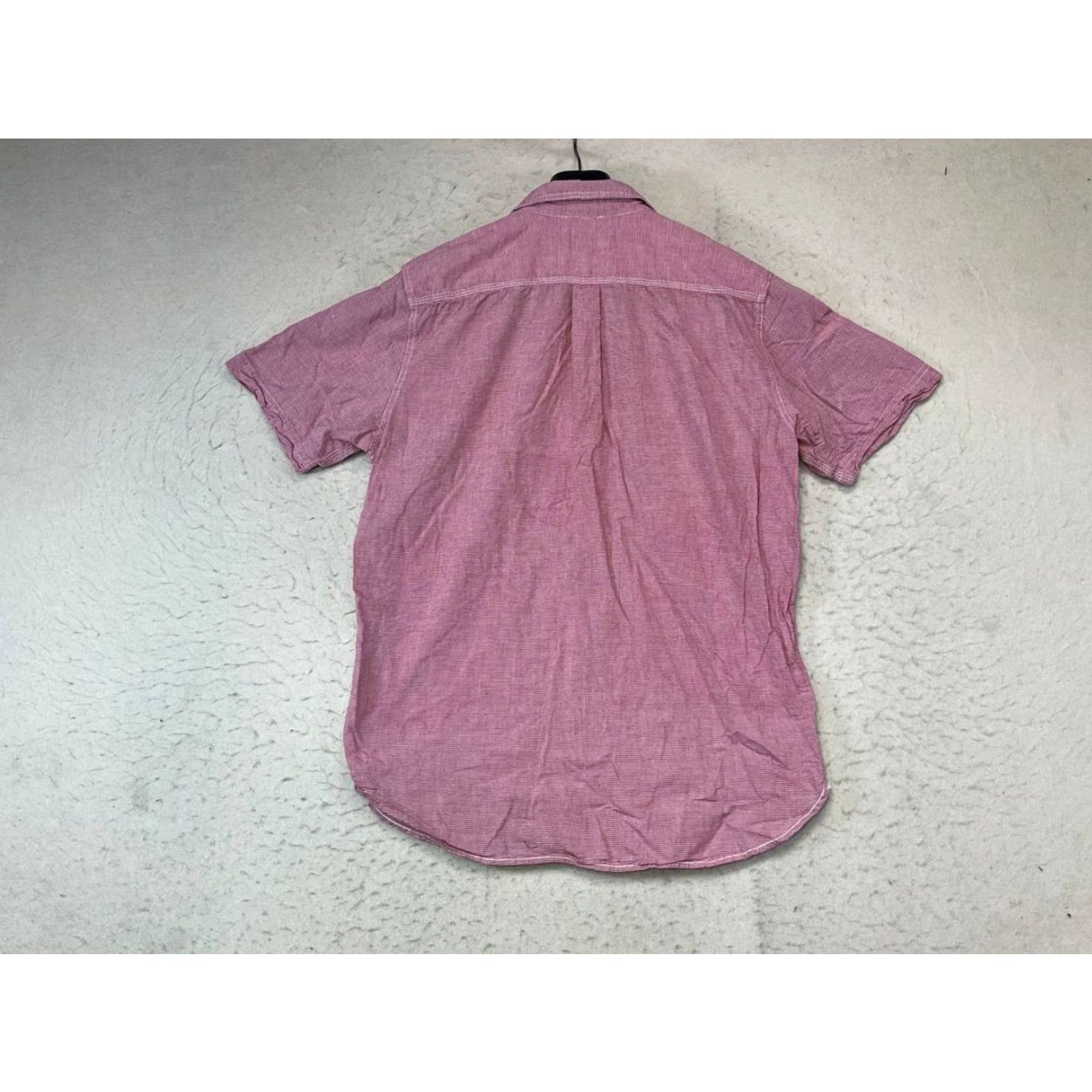 Quiksilver Quiksilver Button-Up Shirt Men Red Short Sleeve 100% Cotton Size L Regular Collared Button-Up Casual Size US 33 - 2 Thumbnail