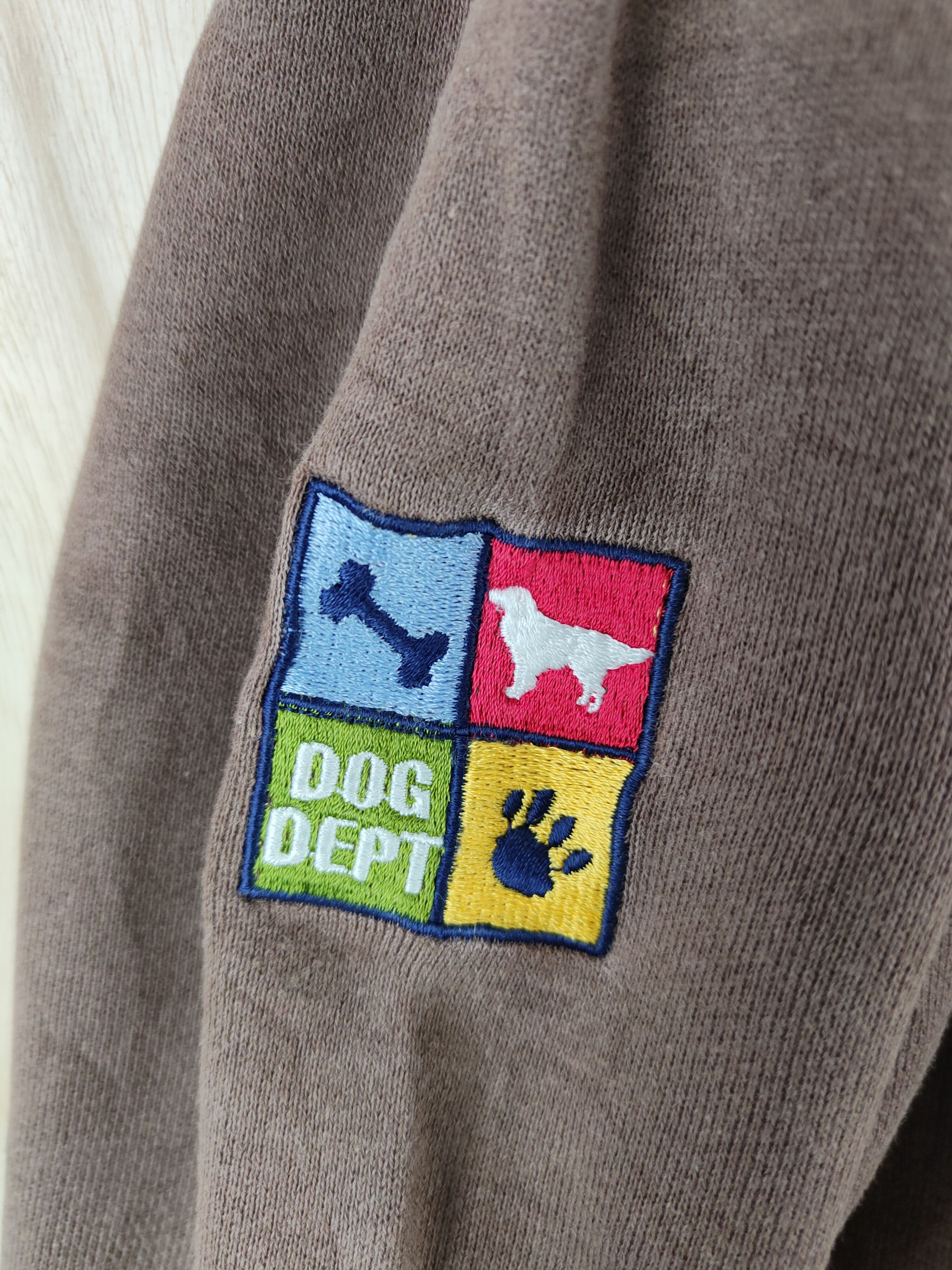 Japanese Brand Dog Dept Dark Brown Sweatshirts #S2565 Size US S / EU 44-46 / 1 - 3 Thumbnail