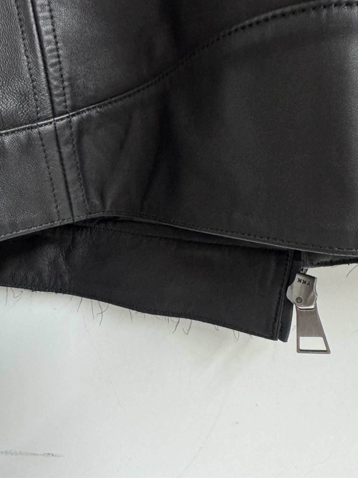 Karl Lagerfeld Karl Lagerfeld Black Leather Moto Jacket Size M Size US M / EU 48-50 / 2 - 14 Thumbnail