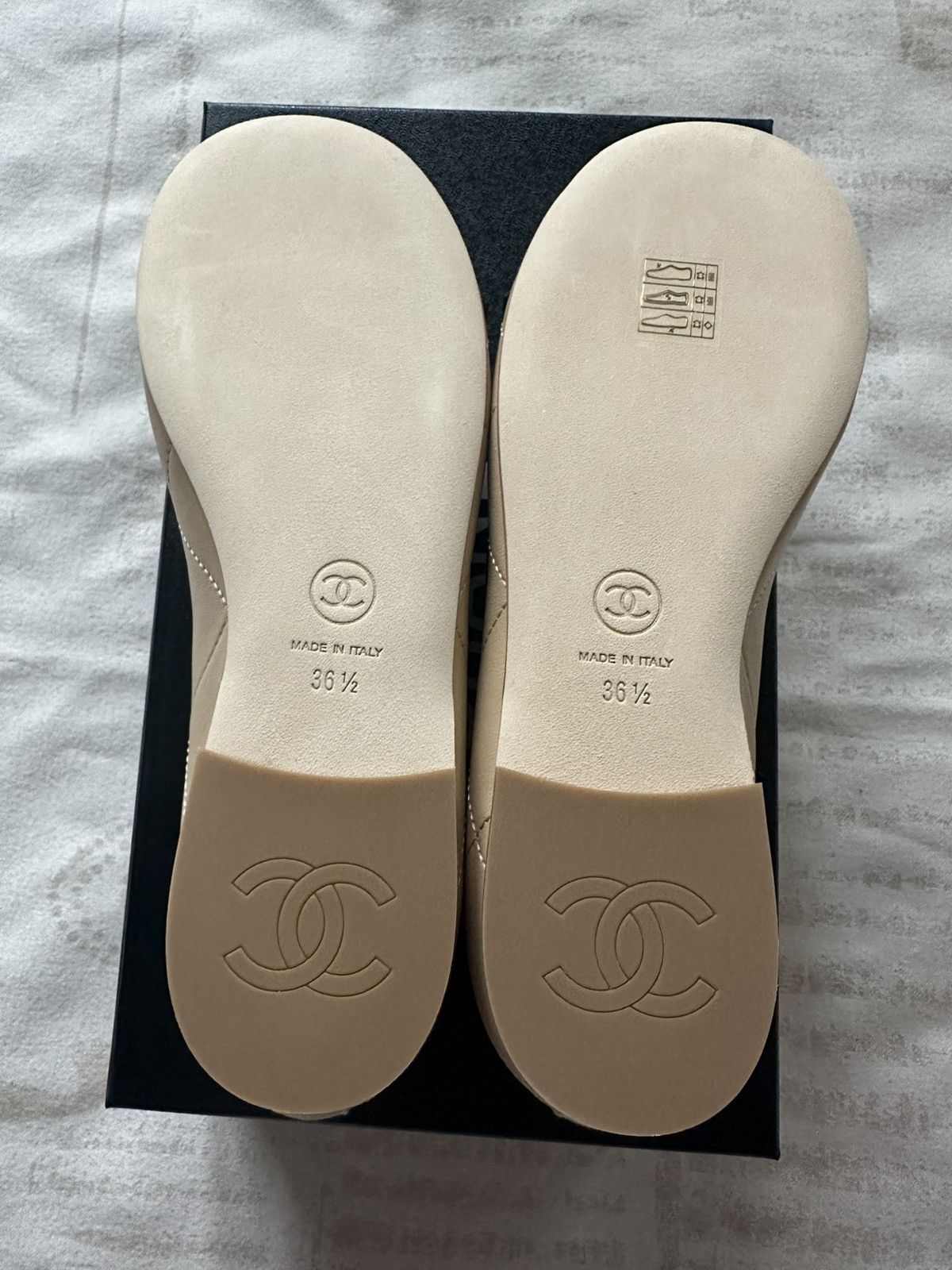 Chanel Chanel 26M coco beach Cambon flat beige color size 36.5 Size US 6.5 / IT 36.5 - 9 Thumbnail