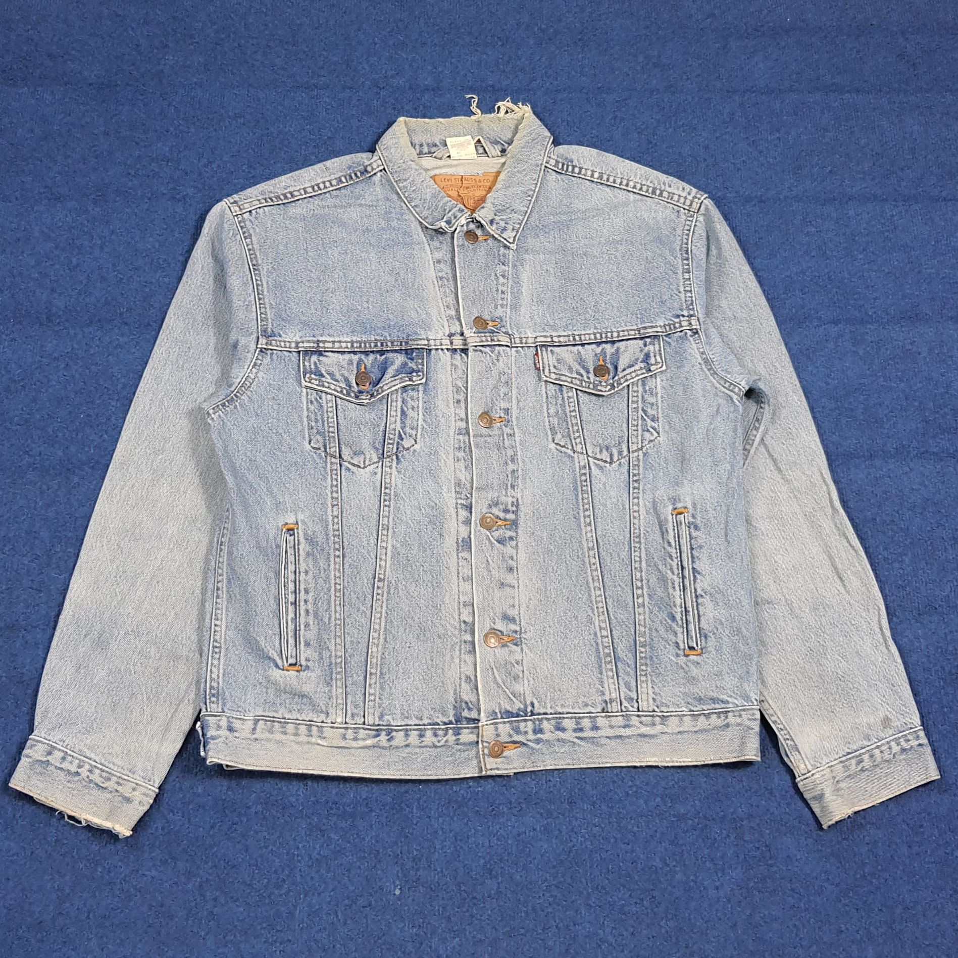 Levi's Vintage 90s Levi’s Denim Jacket Custom Jamiroquai C281N5 Size US L / EU 52-54 / 3 - 3 Thumbnail