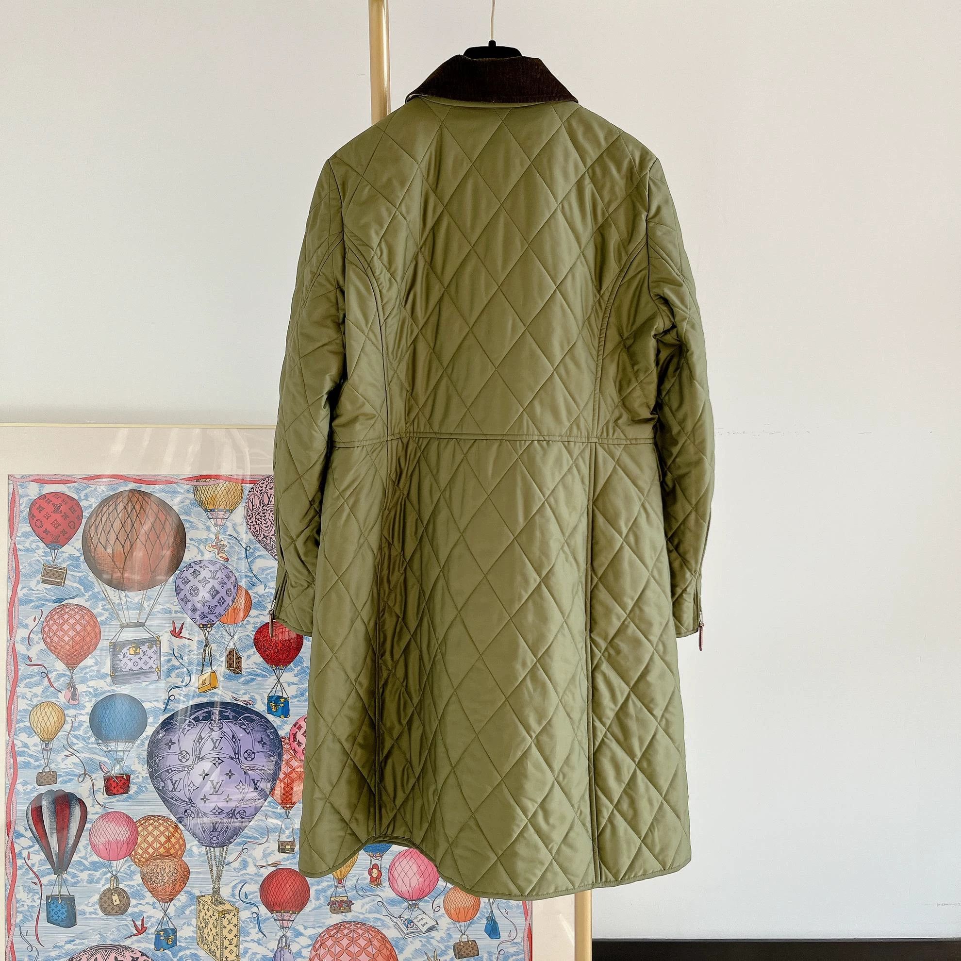 Burberry Burberry green cotton coat XL Size XL / US 12-14 / IT 48-50 - 2 Thumbnail