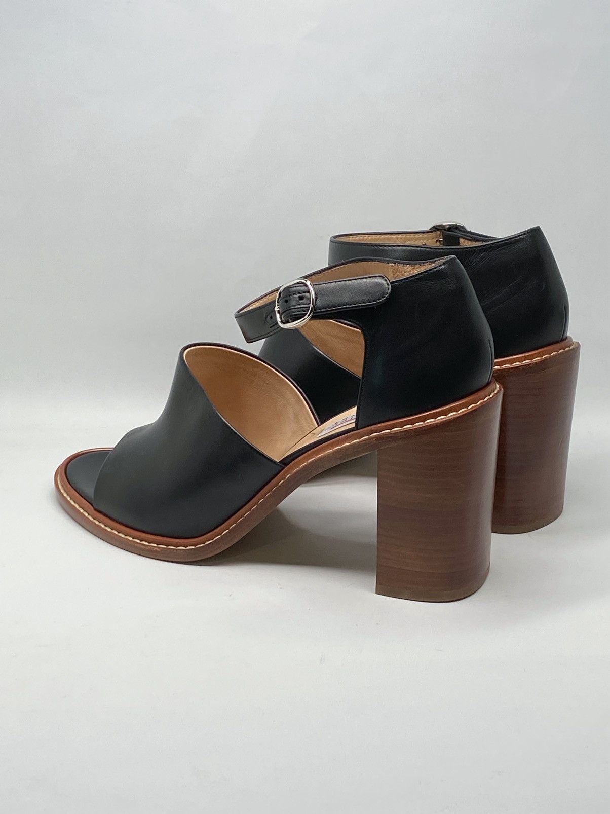 Gabriela Hearst Gabriela Hearst Beau Leather Ankle-Strap Sandals size 41 Size US 11 / IT 41 - 8 Thumbnail