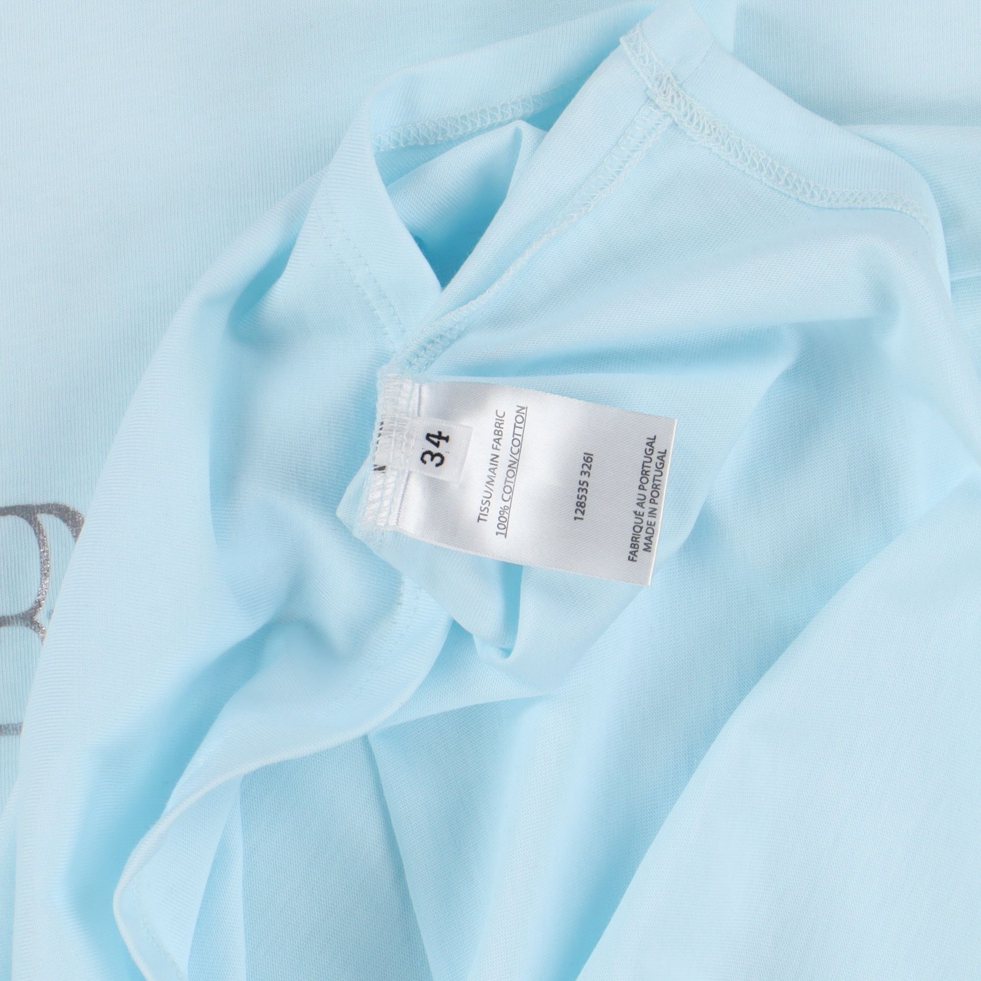 Balmain Baby Blue Metallic Silver Logo Lion Buttons Tank Top Size XS / US 0-2 / IT 36-38 - 4 Thumbnail