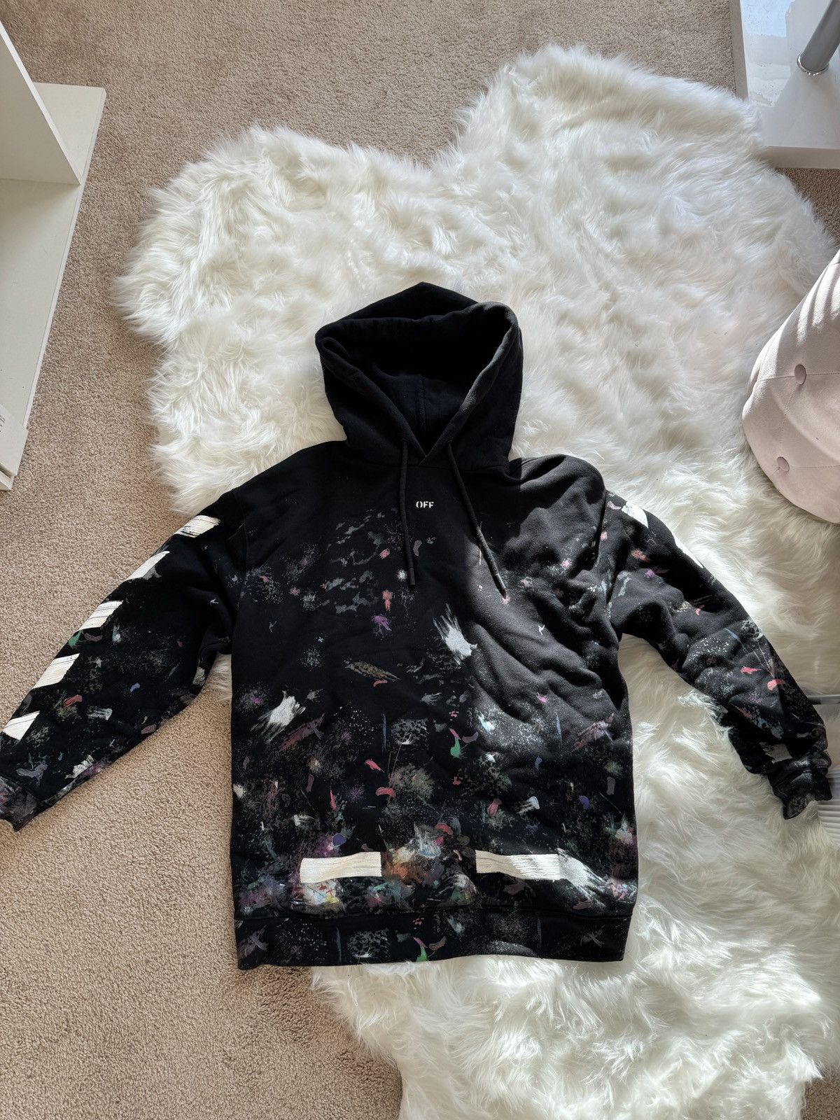 Off white diagonal galaxy hoodie online