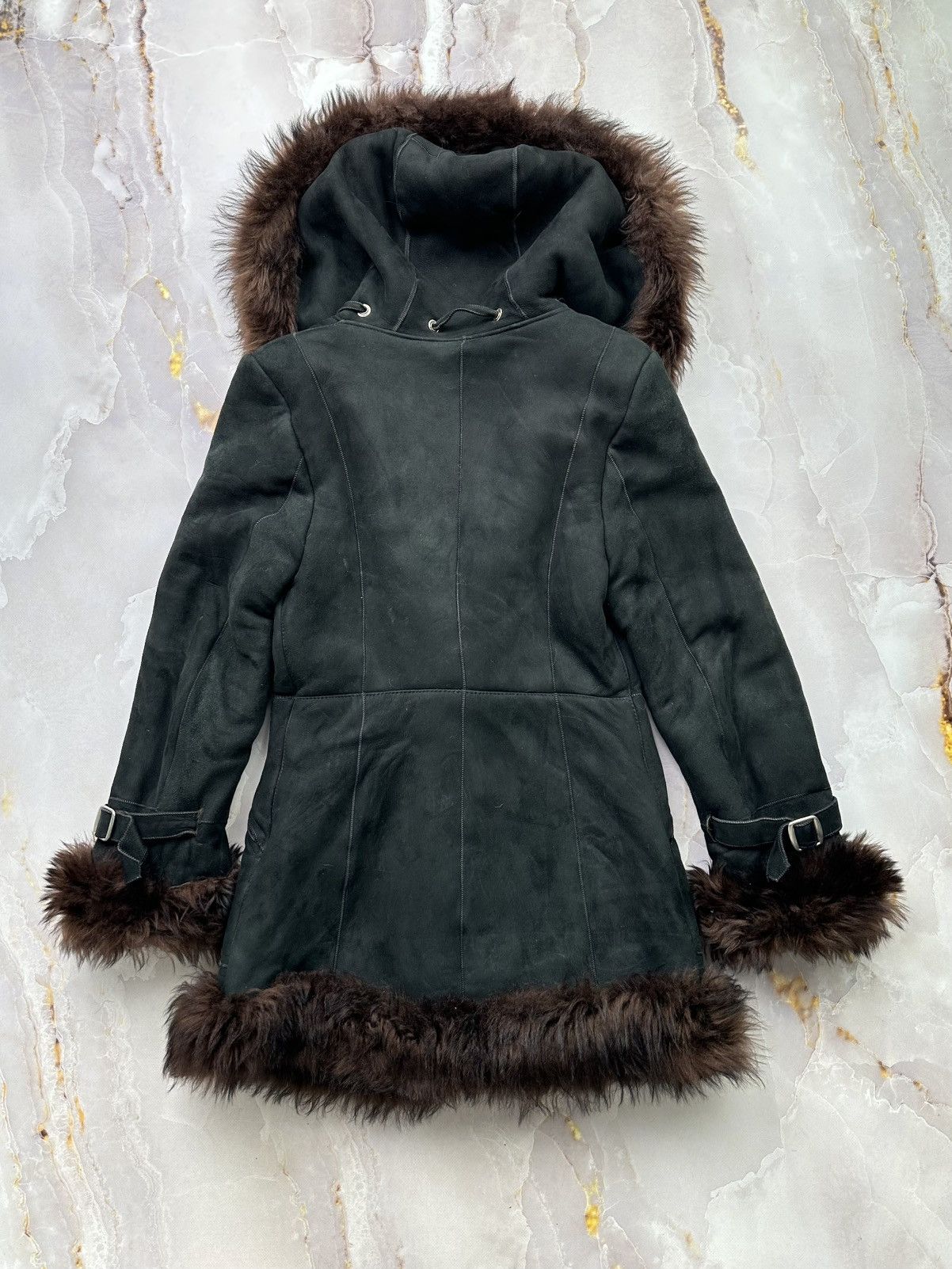 Japanese Brand Vintage Sheepskin Coat (E1) Size M / US 6-8 / IT 42-44 - 9 Thumbnail