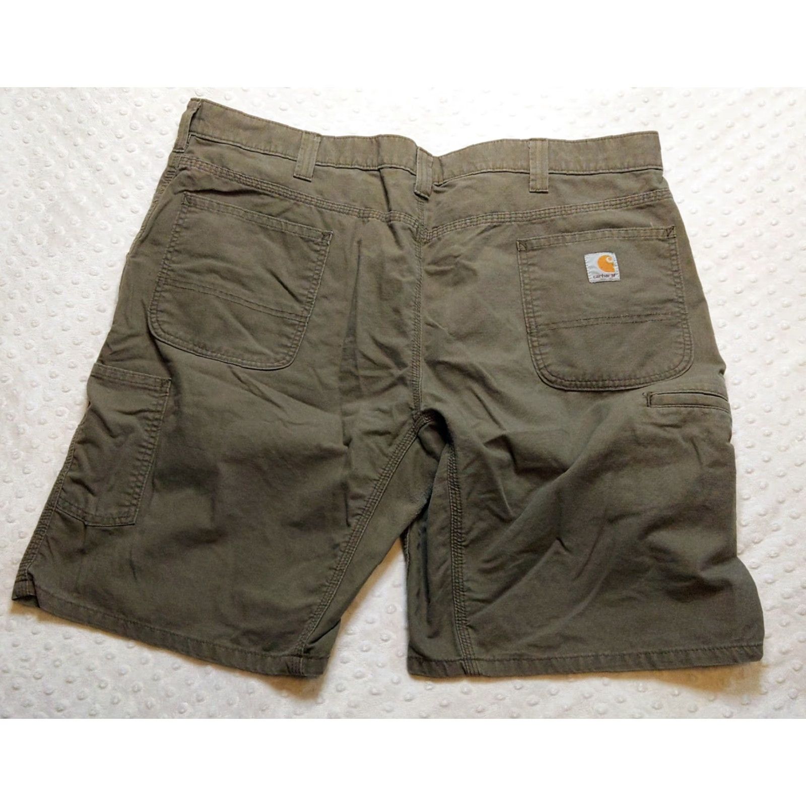 Carhartt Carhartt Shorts Mens 42 Relaxed Fit Canvas Work Utility Cargo Green Gray Size US 42 / EU 58 - 3 Thumbnail
