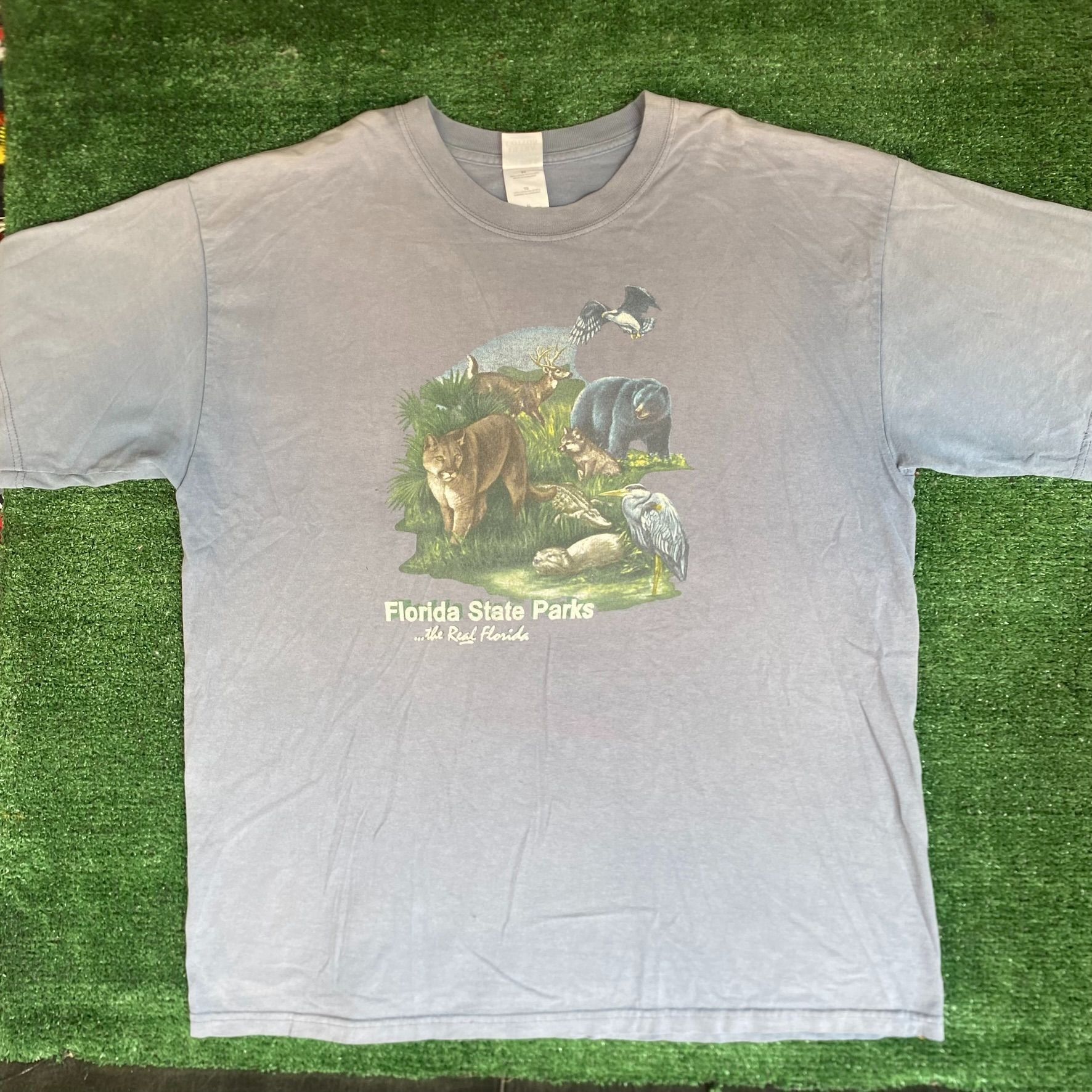 Gildan Vintage Y2K Florida Nature Shirt Animal State Park Tee Size US XL / EU 56 / 4 - 1 Thumbnail