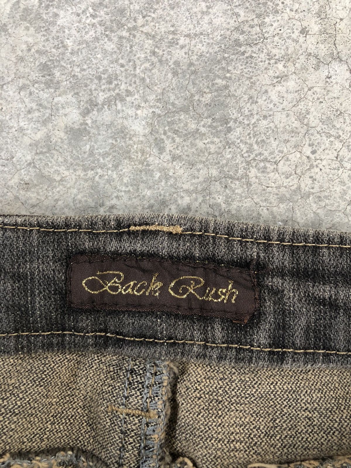 If Six Was Nine Japanese Back Rush Flared Jeans Distressed Size US 30 / EU 46 - 18 Thumbnail