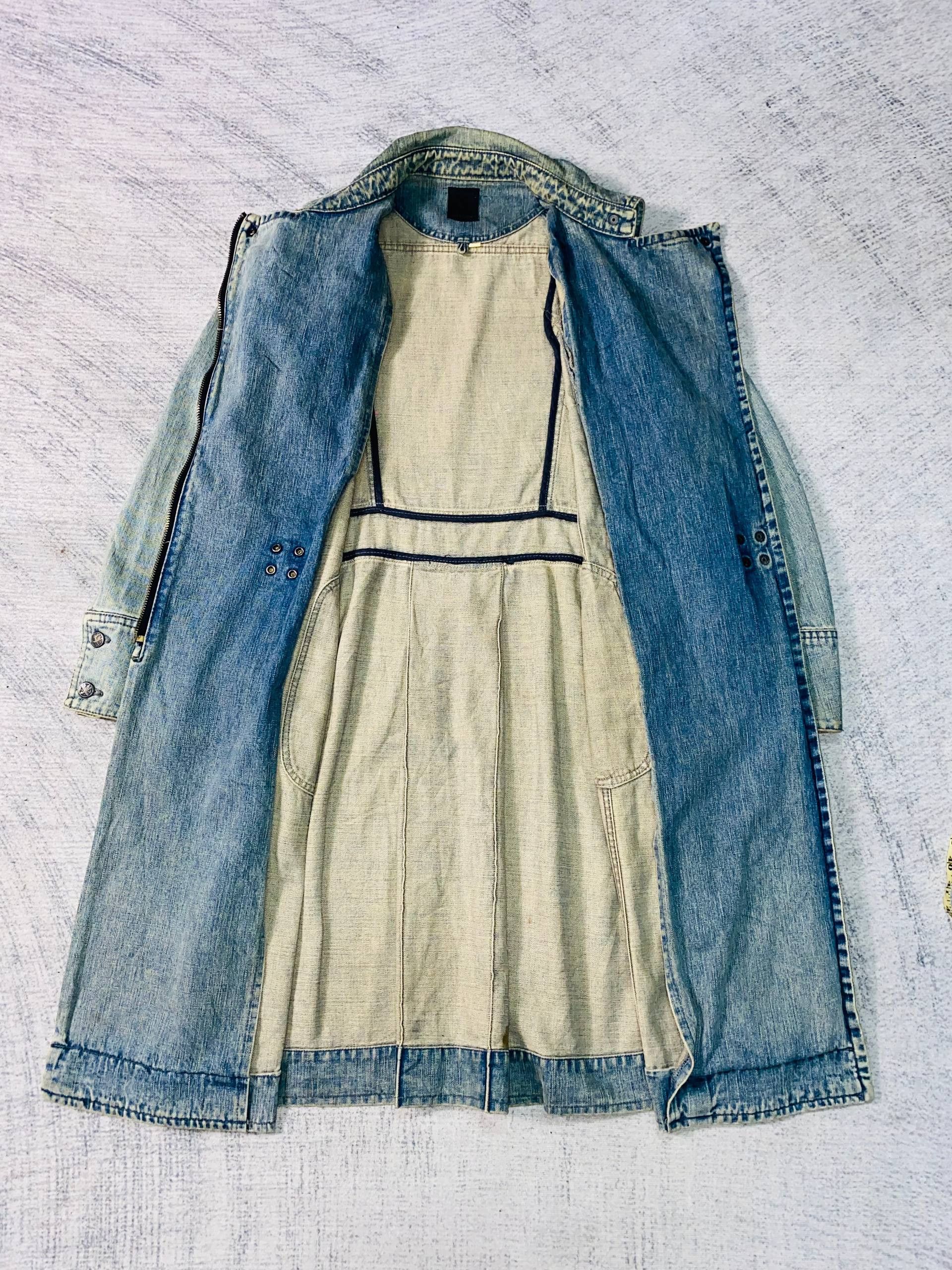 Roen Roen Rugged Denim Long Jacket Size S / US 4 / IT 40 - 13 Thumbnail