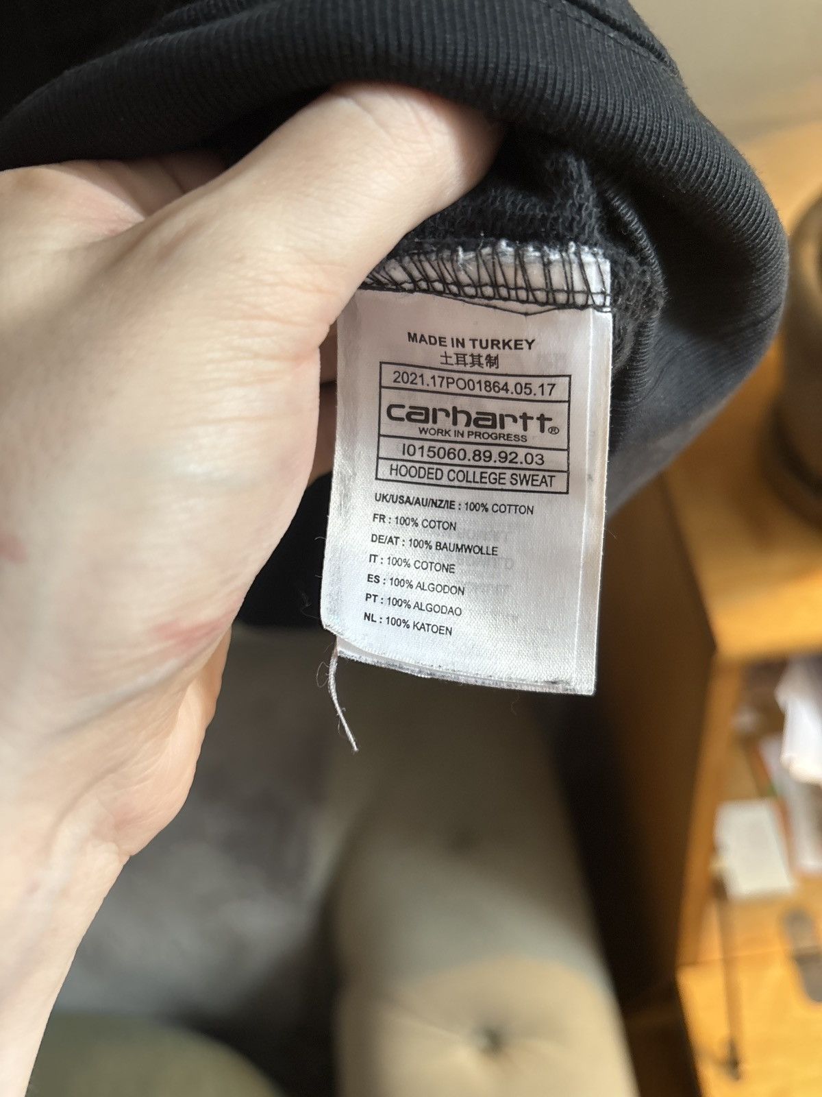 Carhartt Wip Carhartt WIP College Sweatshirt Hoodie Medium Size US M / EU 48-50 / 2 - 5 Thumbnail