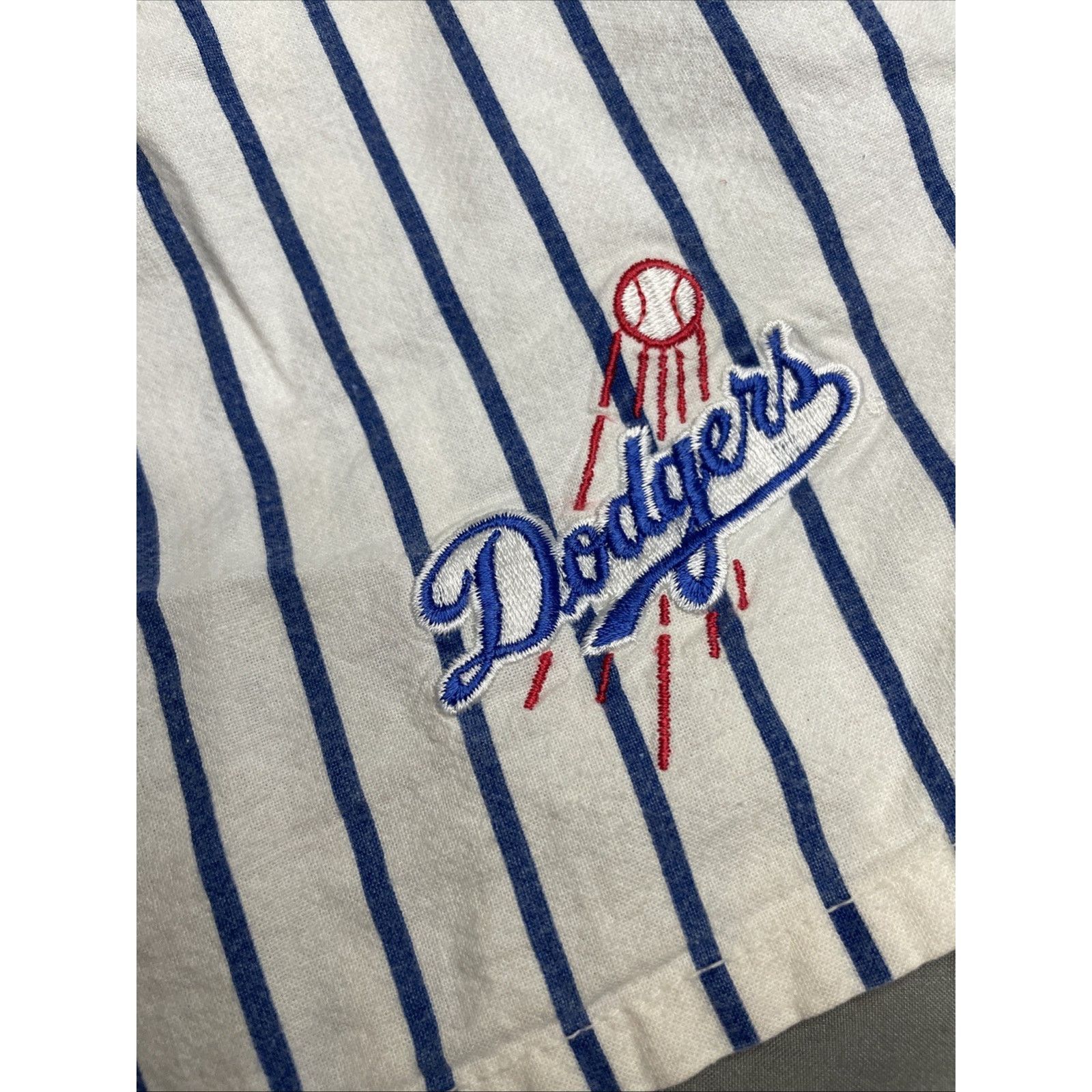 Chalk Line Vtg Chalk Line LA Dodgers Shorts 100% Cotton Pinstripe XL Size US 36 / EU 52 - 2 Thumbnail