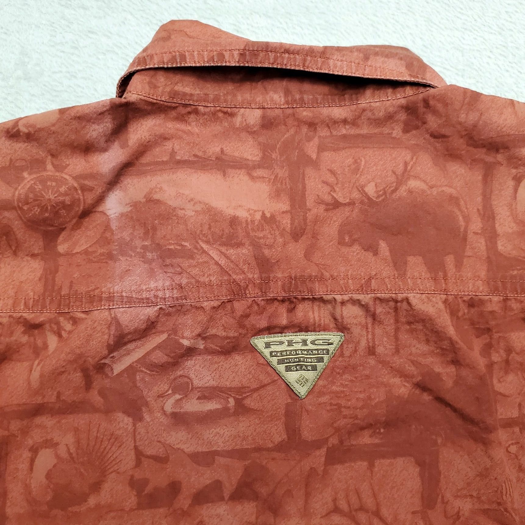 Vintage Columbia Shirt Mens XL Red Wildlife Big Game Hunt Outdoors Long Sleeve Button-Up Casual Outdoor Wear Tops Mens Size US XL / EU 56 / 4 - 6 Thumbnail