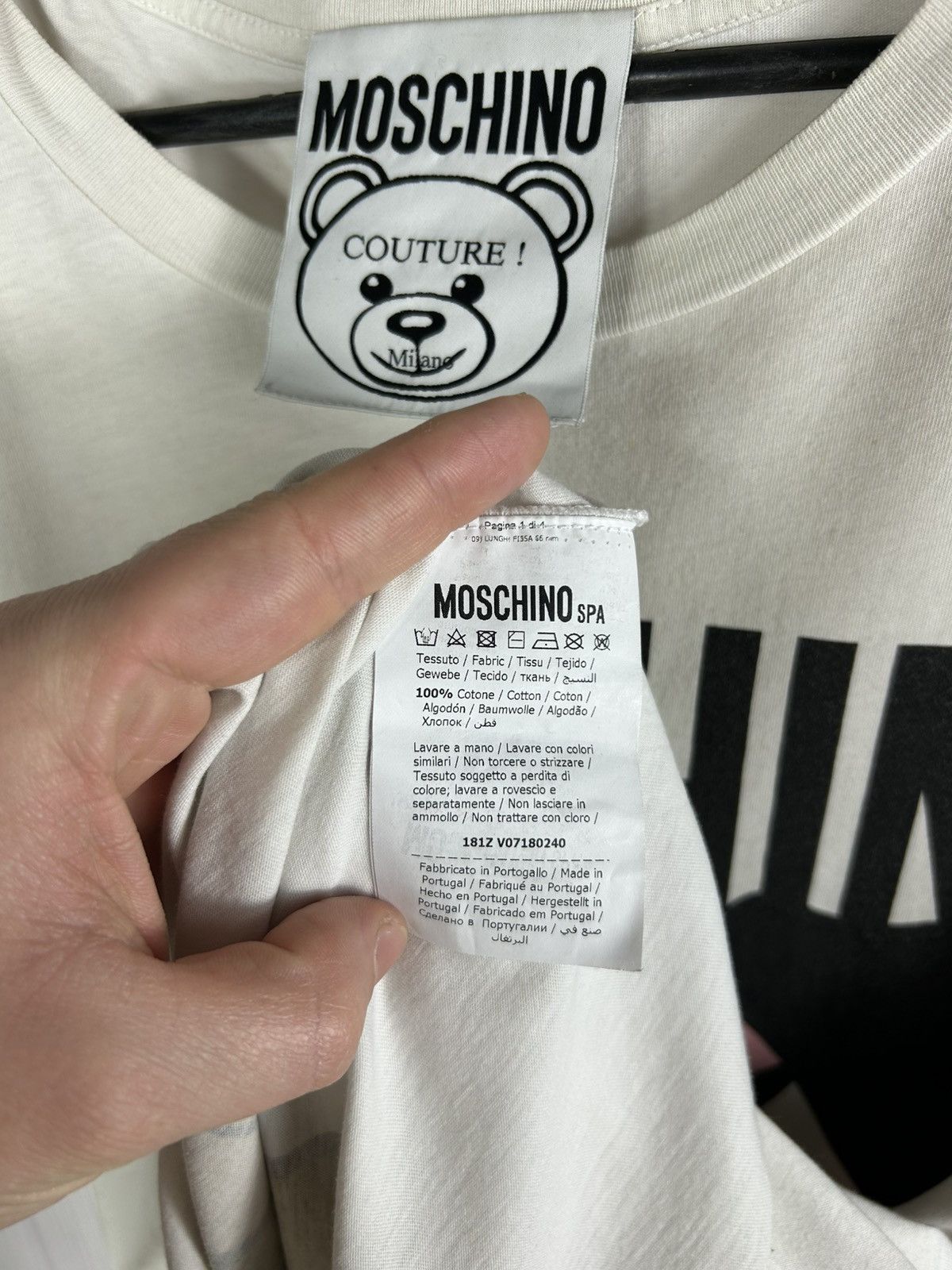 Moschino Rare Moschino Couture Playboy Bear T-Shirt US Size 40 Size US M / EU 48-50 / 2 - 14 Thumbnail
