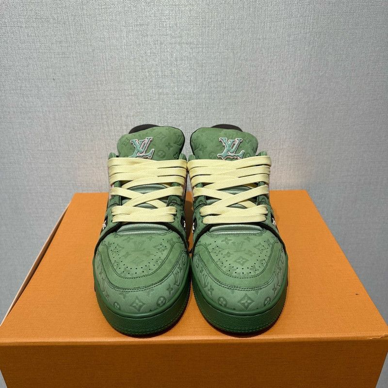 Louis Vuitton Tyler x Louis Vuitton Green Low-Top Trainers -2508 Size US 7.5 / EU 40-41 - 2 Thumbnail
