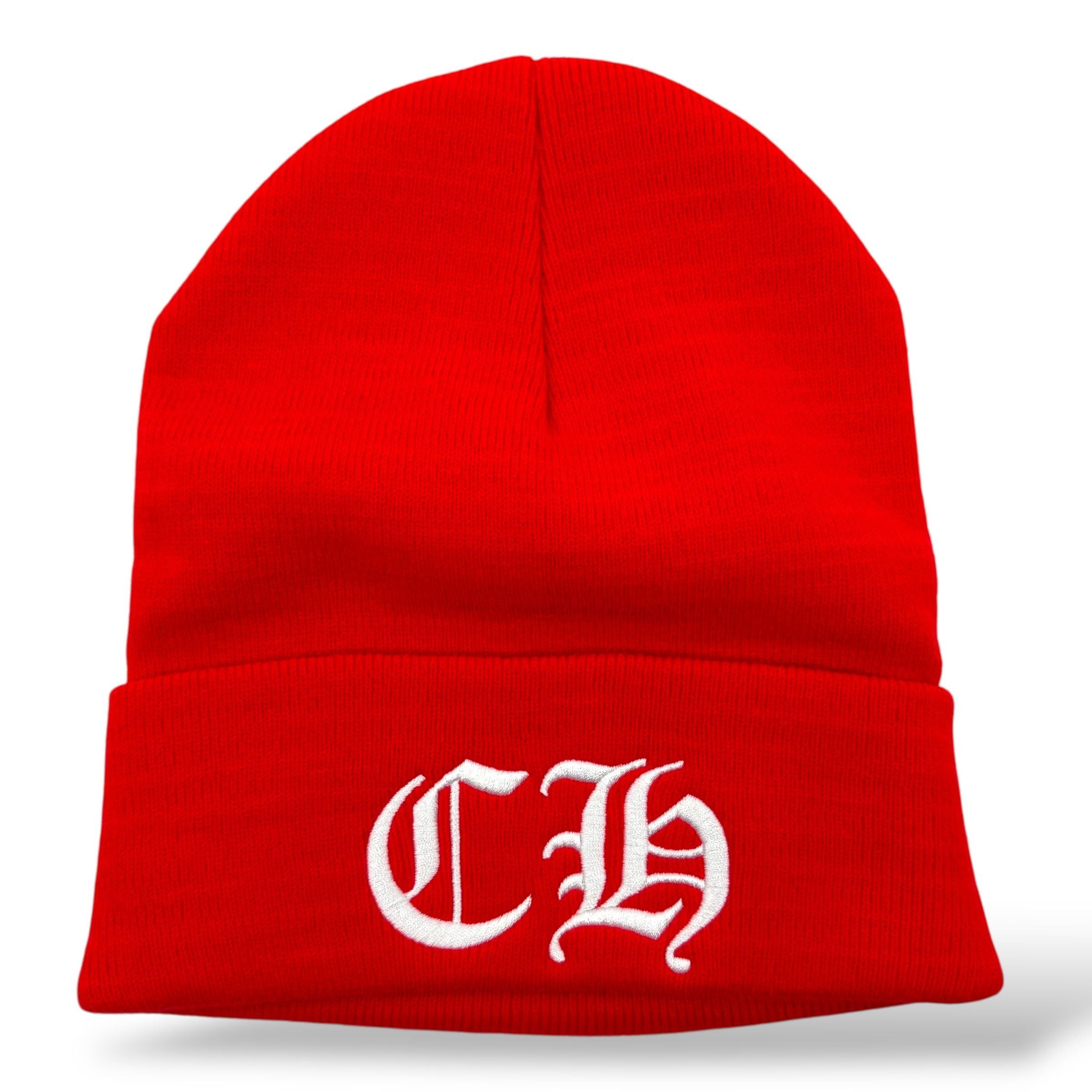 Chrome Hearts CH Logo Beanie Red Size ONE SIZE - 1 Thumbnail