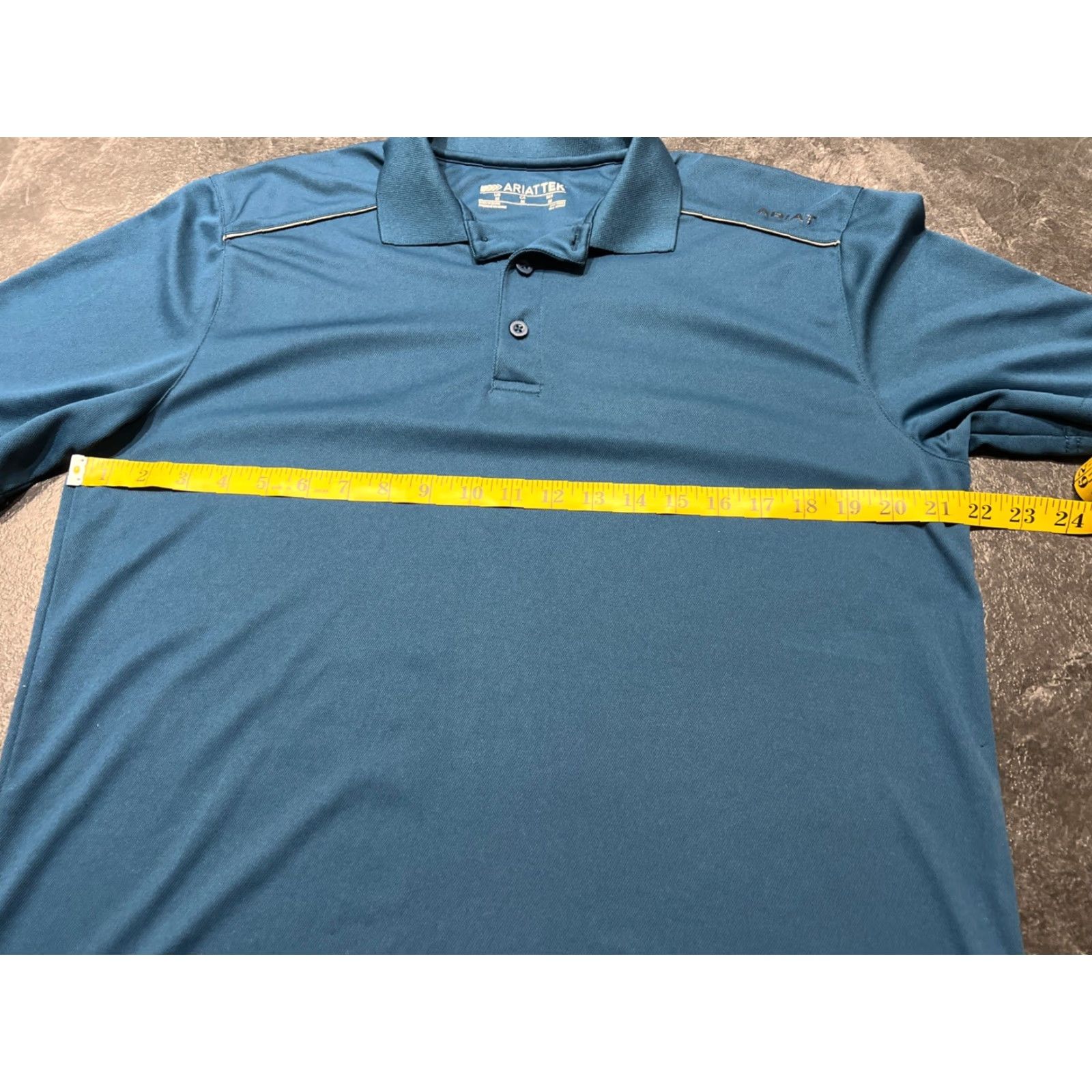 Ariat Ariat Polo Shirt Mens Medium Blue AriatTEK Short Sleeve Golf Tech Breathable Moisture Wicking Lightweight Size US M / EU 48-50 / 2 - 7 Thumbnail