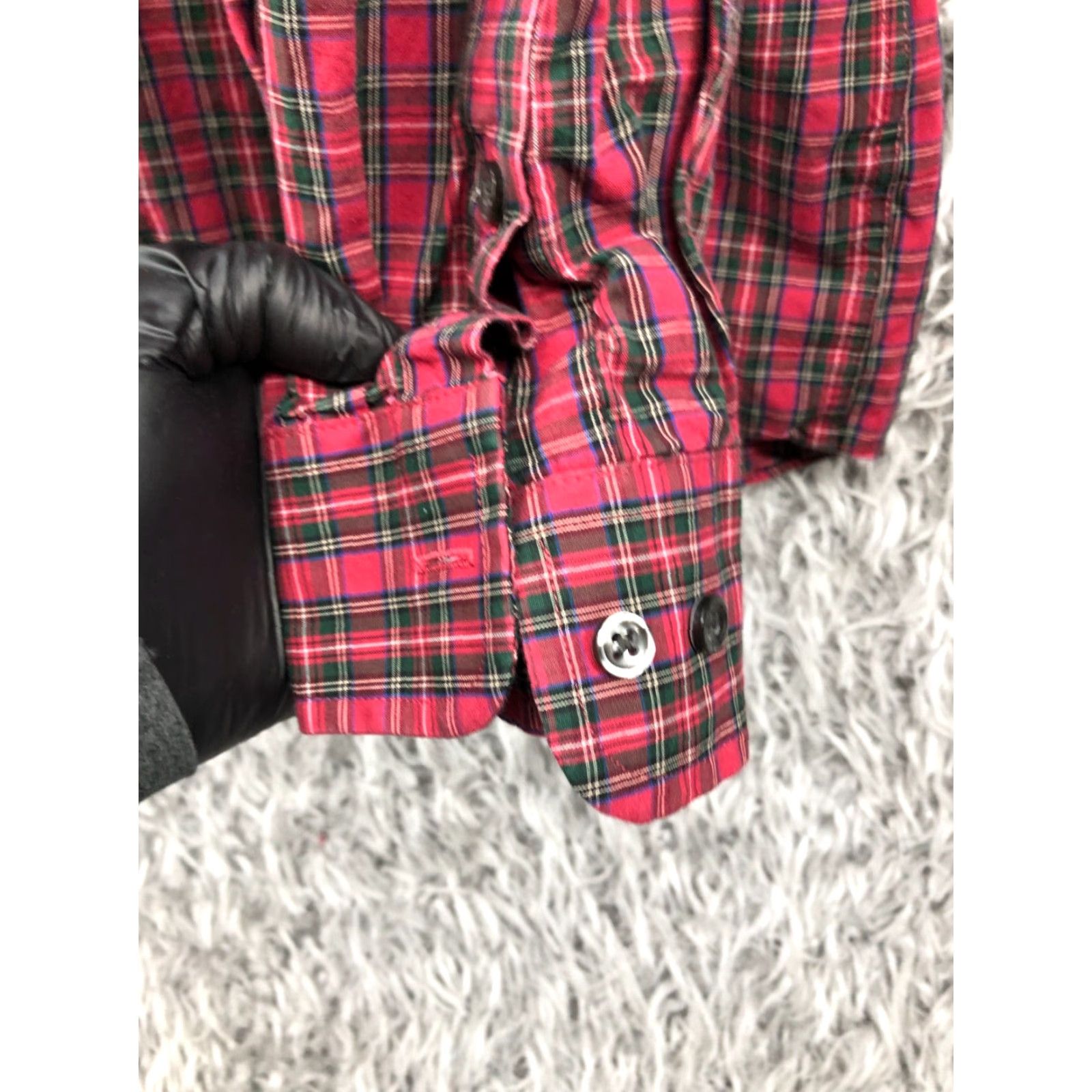 Club Room Club Room Shirt Mens Size 16.5 Red Plaid Long Sleeve Button Down Collar Size US XL / EU 56 / 4 - 3 Thumbnail
