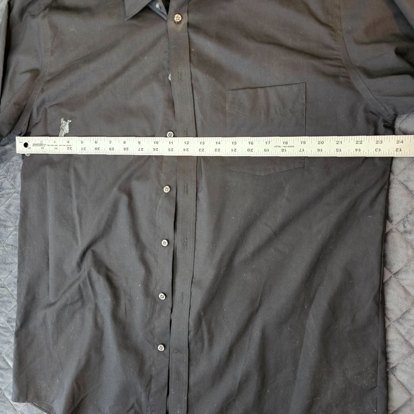 Stafford VINTAGE Stafford Button Up Shirt Travel Easy Care Black 17 32/33 Broadcloth Regular Men Dress Shirt Long Sleeve Collared Mens Size US XL / EU 56 / 4 - 6 Thumbnail