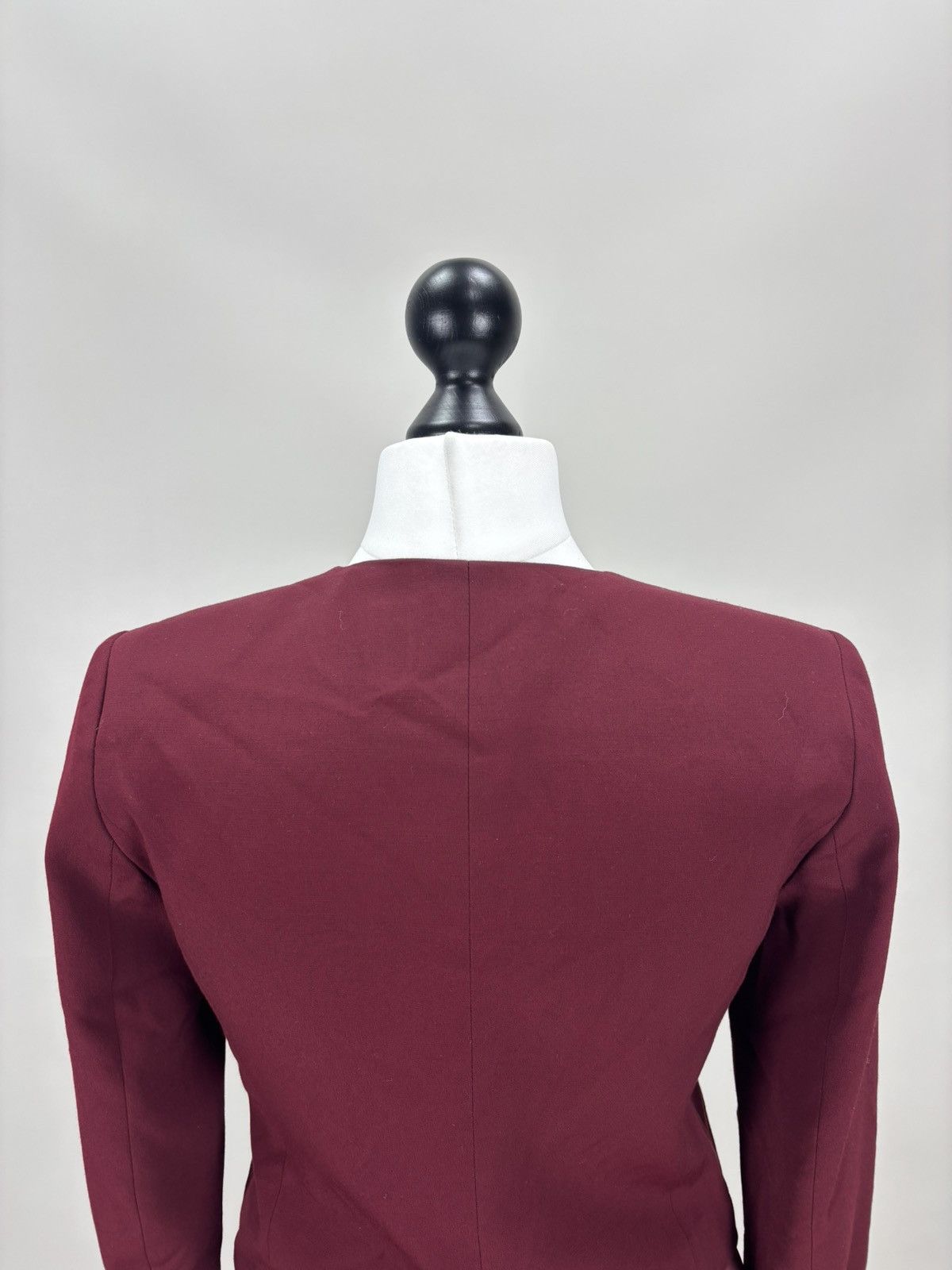 Sandro Womens blazer Sandro Paris Size 36 Color Burgundy Size XS / US 0-2 / IT 36-38 - 7 Thumbnail
