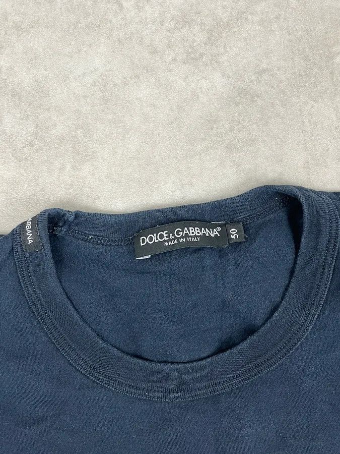 Dolce & Gabbana 2000s Dolce & Gabbana James Dean Navy T-Shirt Size US M / EU 48-50 / 2 - 9 Thumbnail