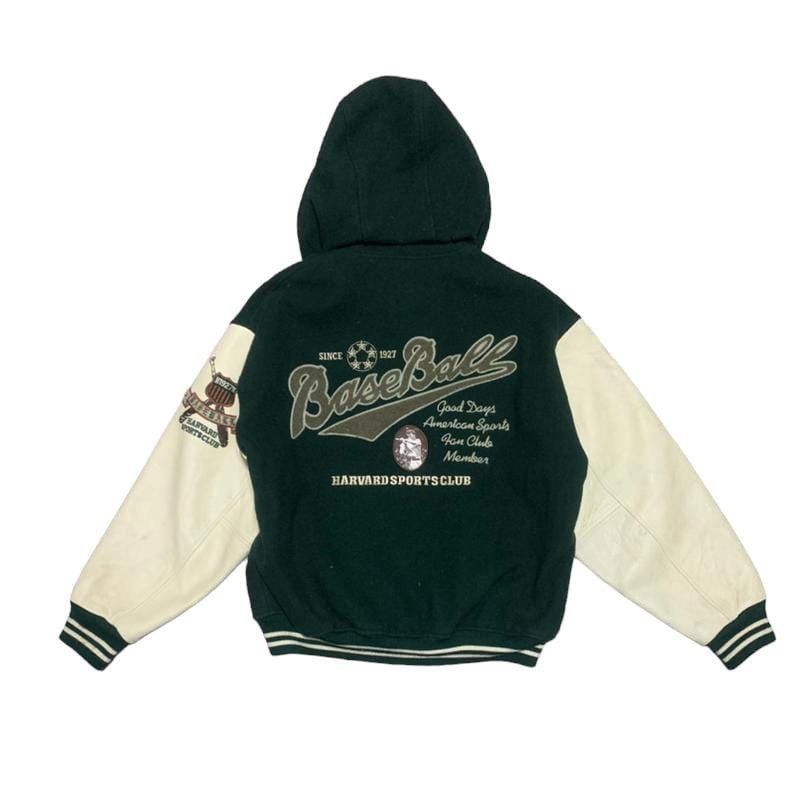 Vintage Vintage 90s Harvard Sports Baseball Club Wool Varsity Jacket Size US L / EU 52-54 / 3 - 1 Thumbnail