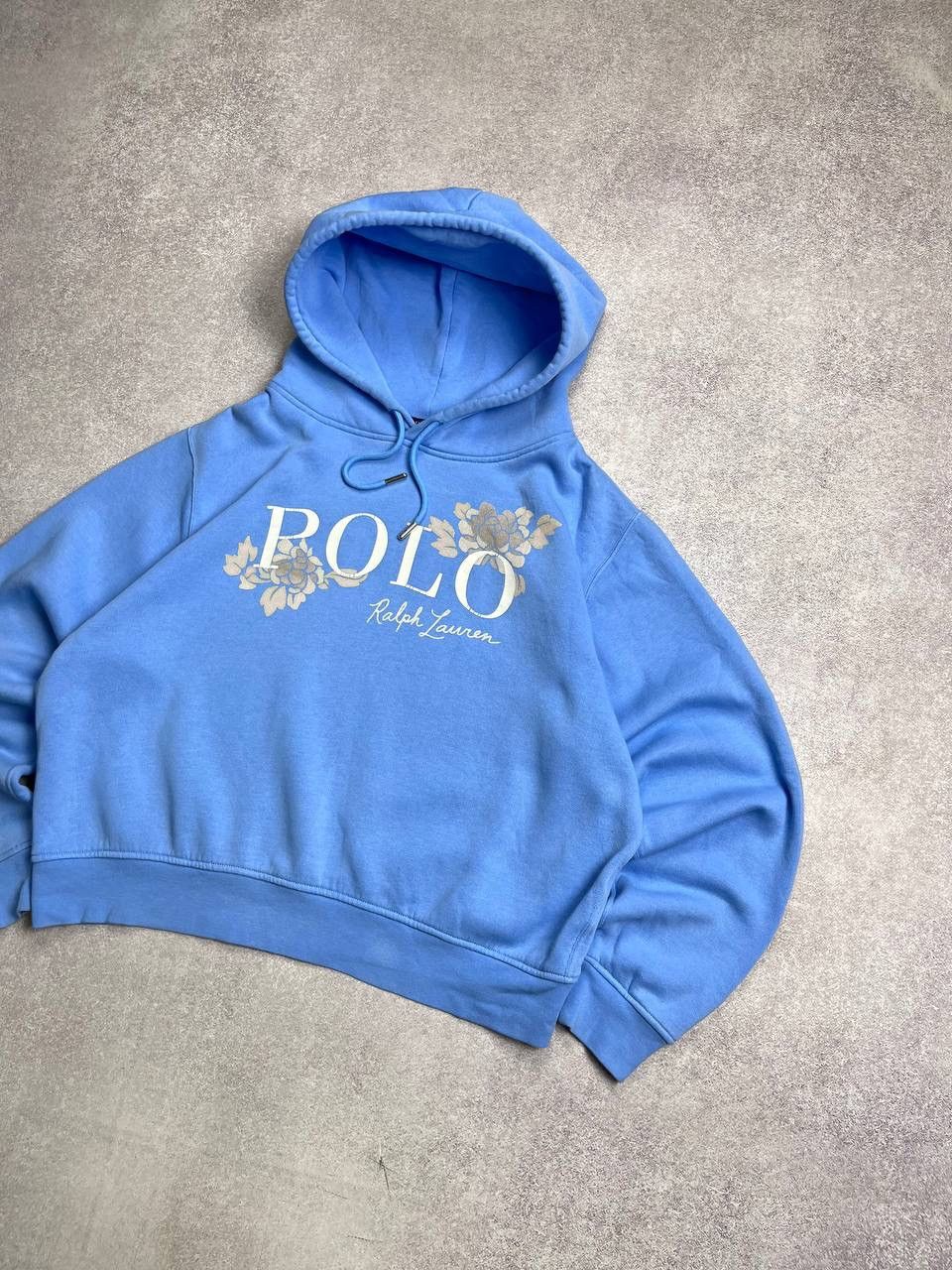 Polo Ralph Lauren × Vintage Vintage Polo Ralph Lauren Flower Boxy Hoodie Y2K XL Size US XL / EU 56 / 4 - 2 Thumbnail