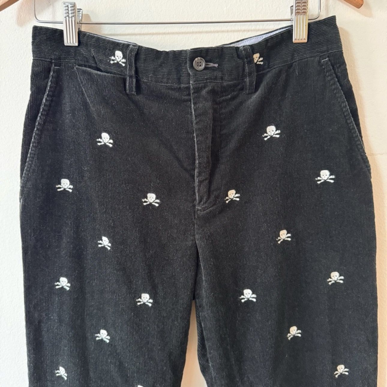 Ralph Lauren Vintage Ralph Lauren Skull&Crossbone Corduroy Trouser, Black Size US 30 / EU 46 - 3 Thumbnail