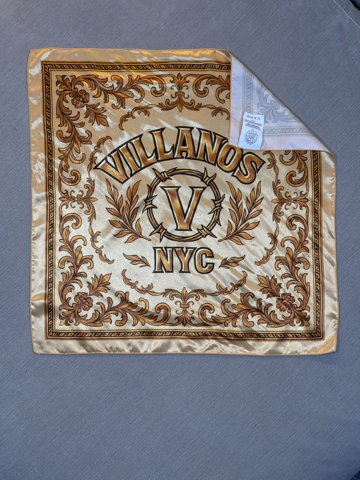 Other VILLANOS NYC “THORN OF GOLD” SILK BANDANA (LIMITED EDITION) Size ONE SIZE - 2 Thumbnail