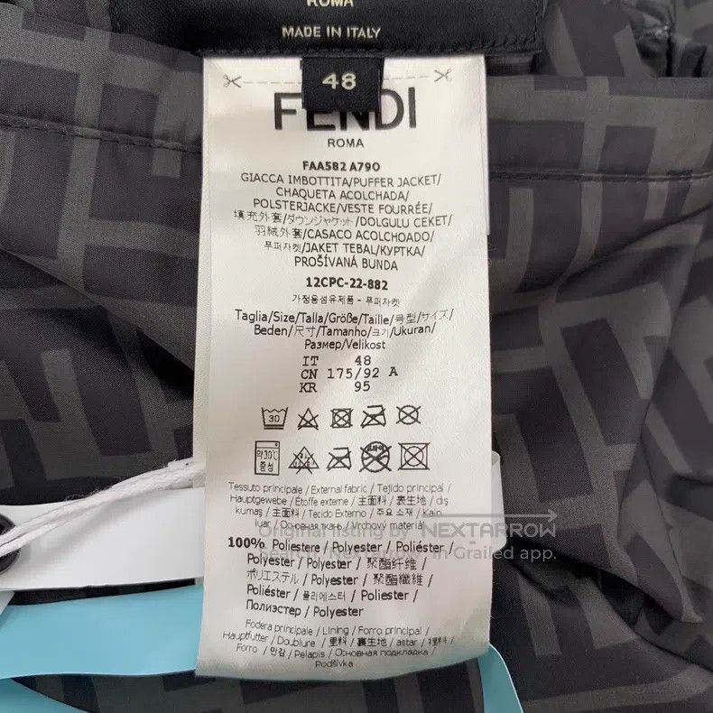 Fendi Fendi Contrast Color Logo Fleur-de-lis Print Hooded Zip-Up Size US M / EU 48-50 / 2 - 6 Thumbnail