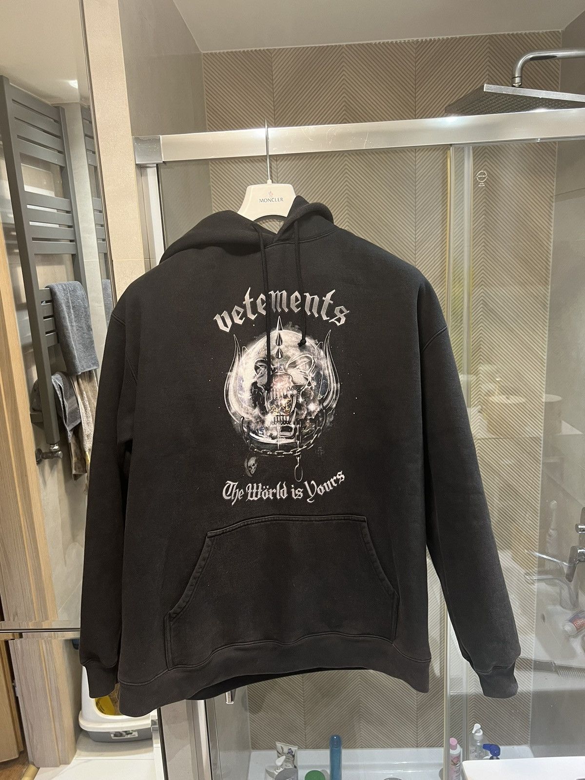 Vetements Vetements Motorhead World is Yours heavyweight hoodie 
