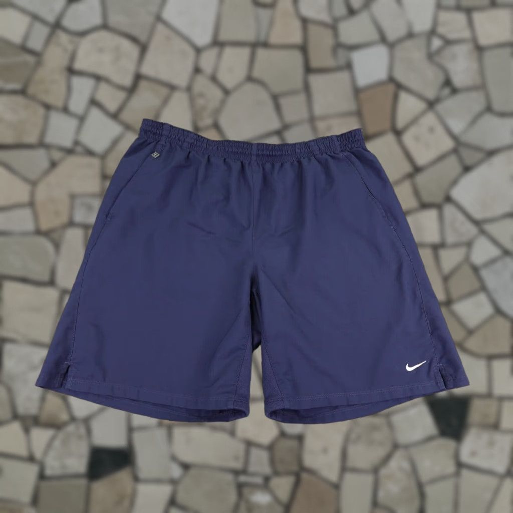 Nike Shorts Mens Large Blue Court Tennis Athletic Workout Gym Running Jogging