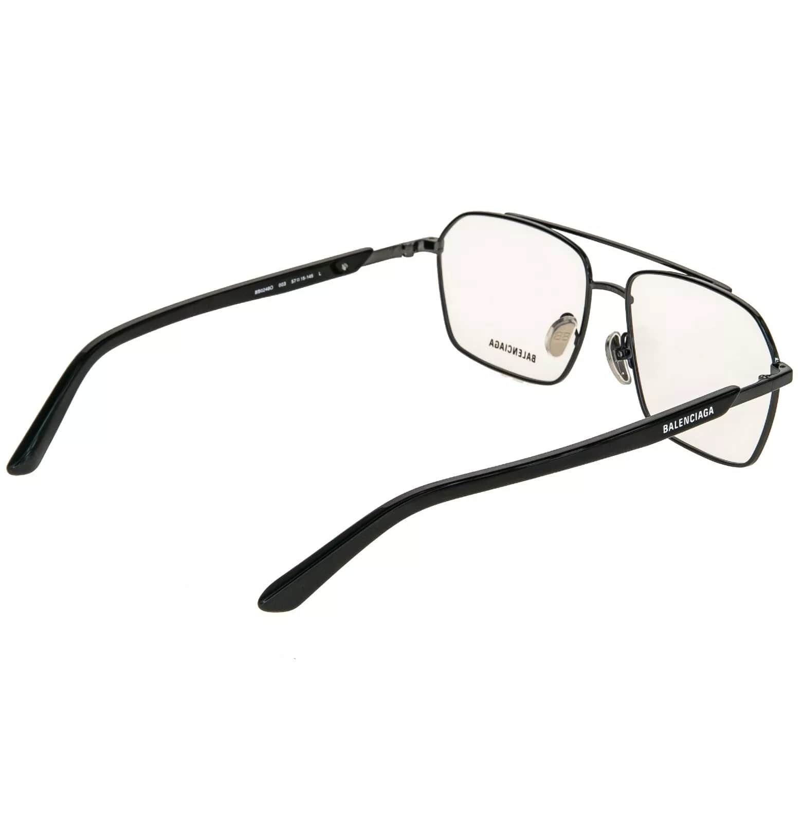 Balenciaga BALENCIAGA LOGO TAG 0248 Black Unisex Eyeglass GG0248O 003 Size ONE SIZE - 5 Thumbnail